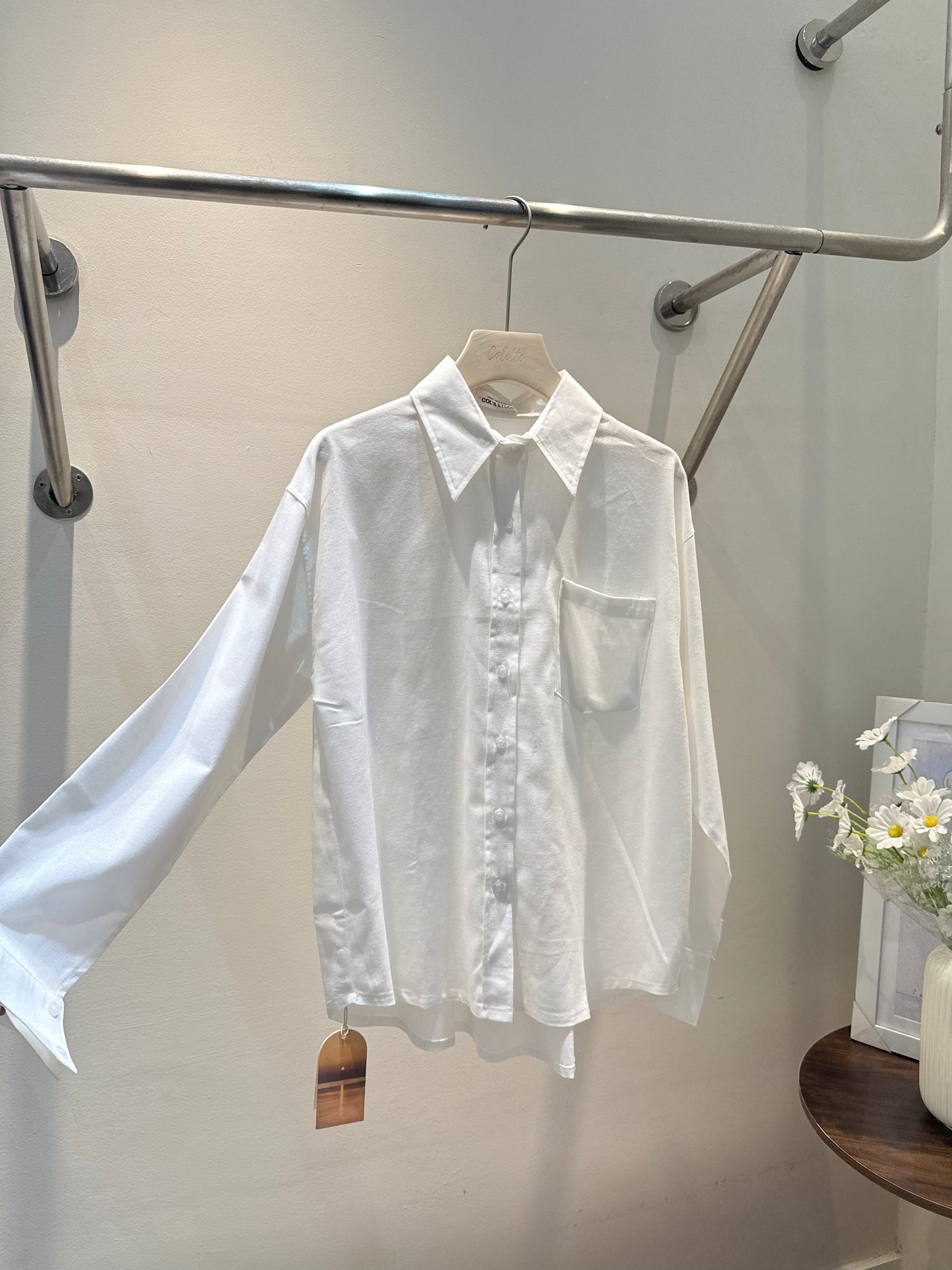 LINEN BUTTONED OUTERWEAR
