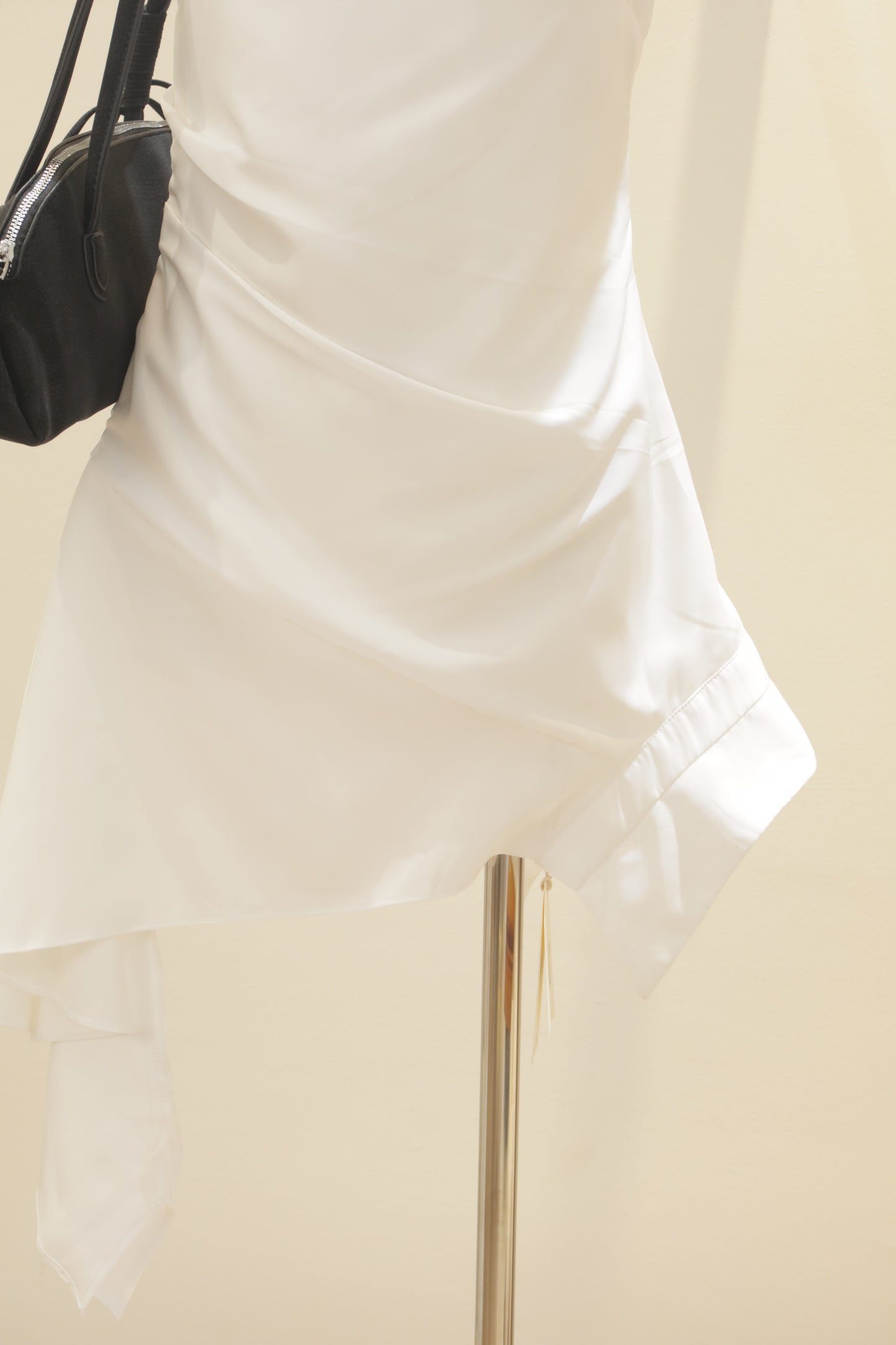 Sleeveless white dress