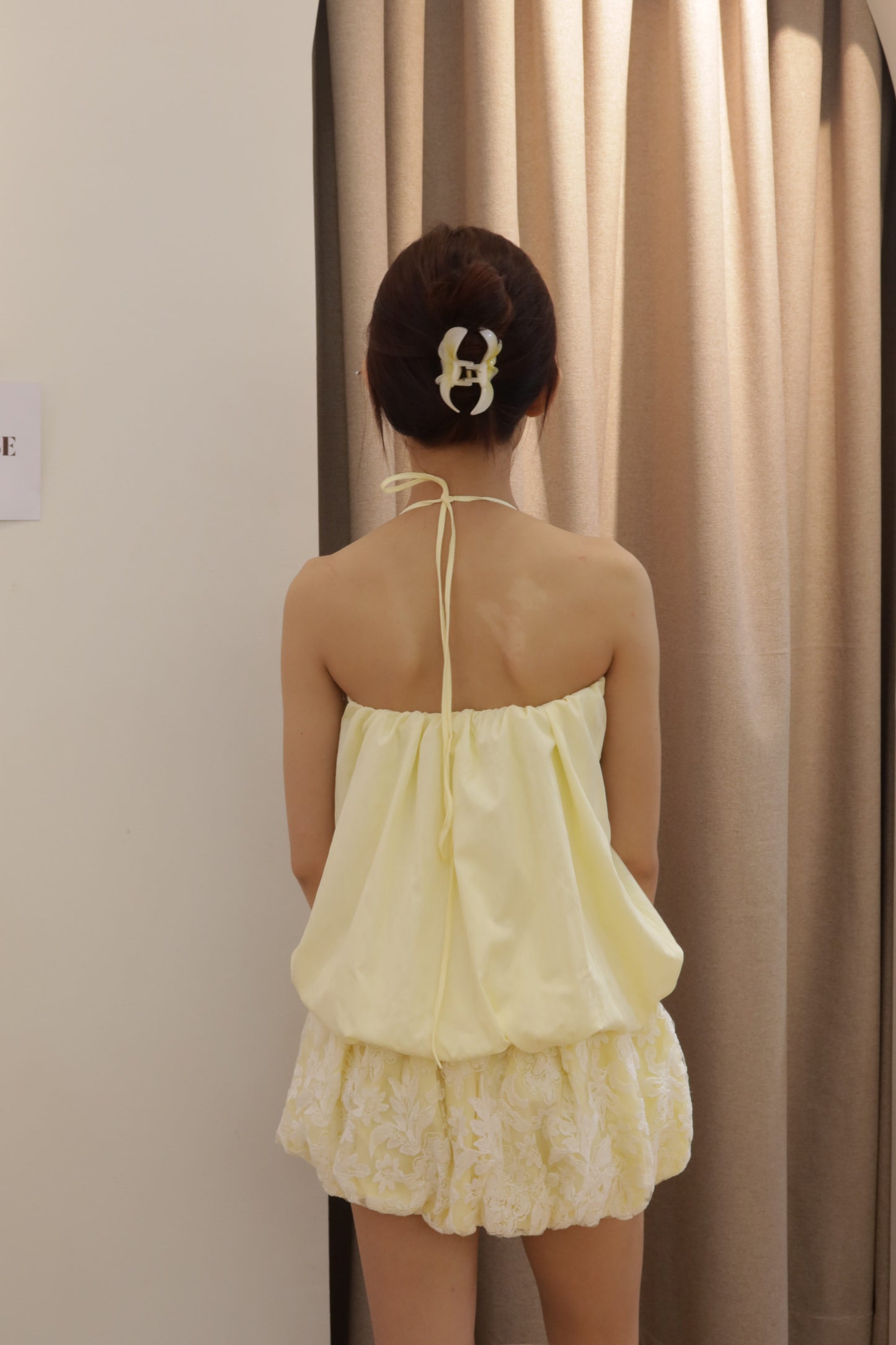 Halter mini dress