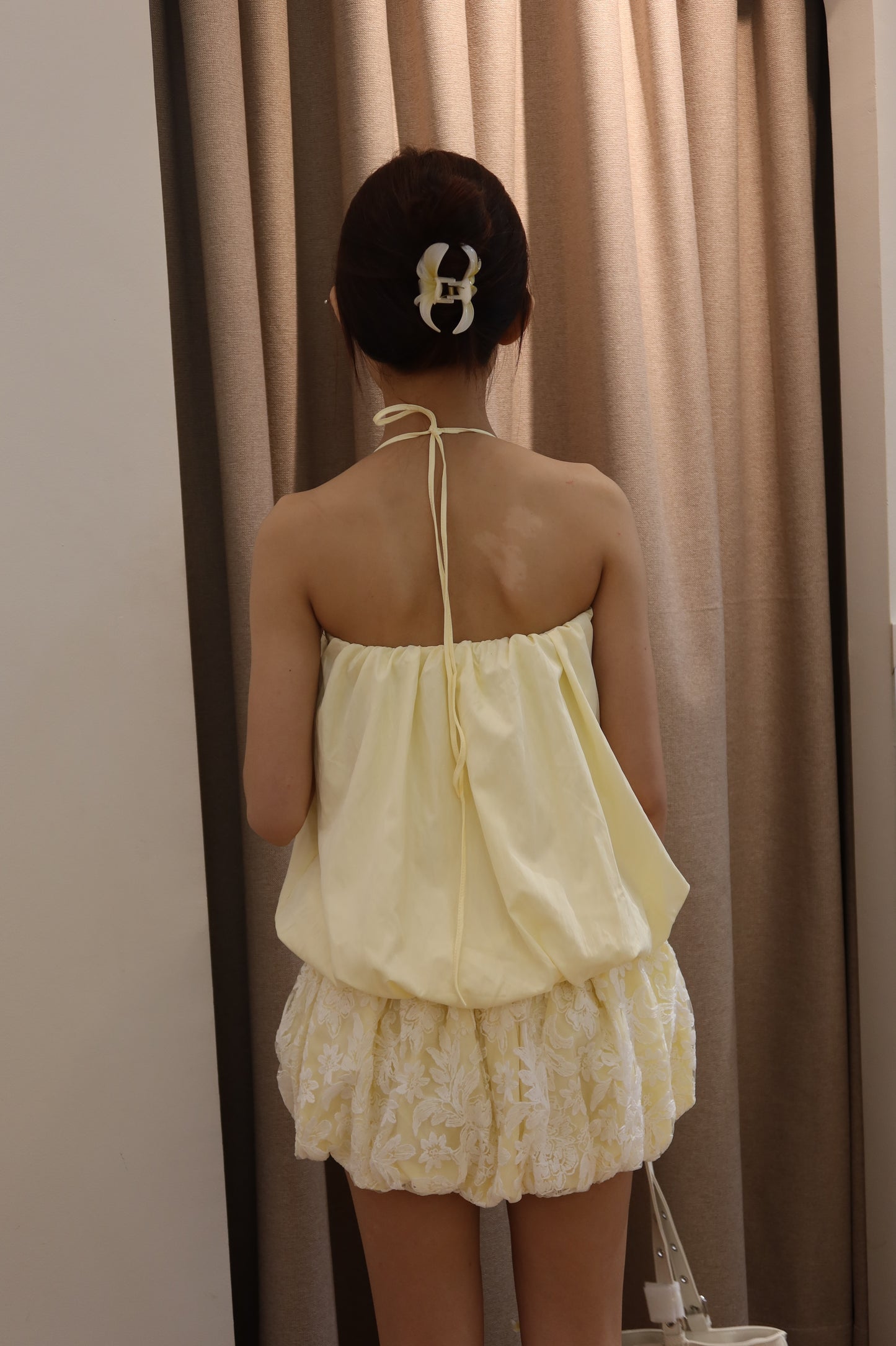 Halter mini dress