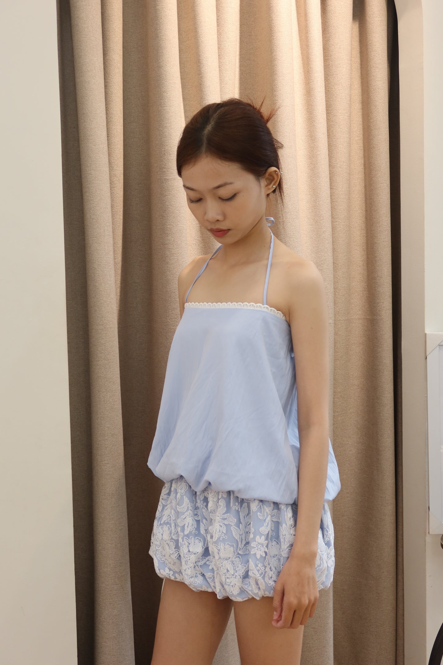 Halter mini dress