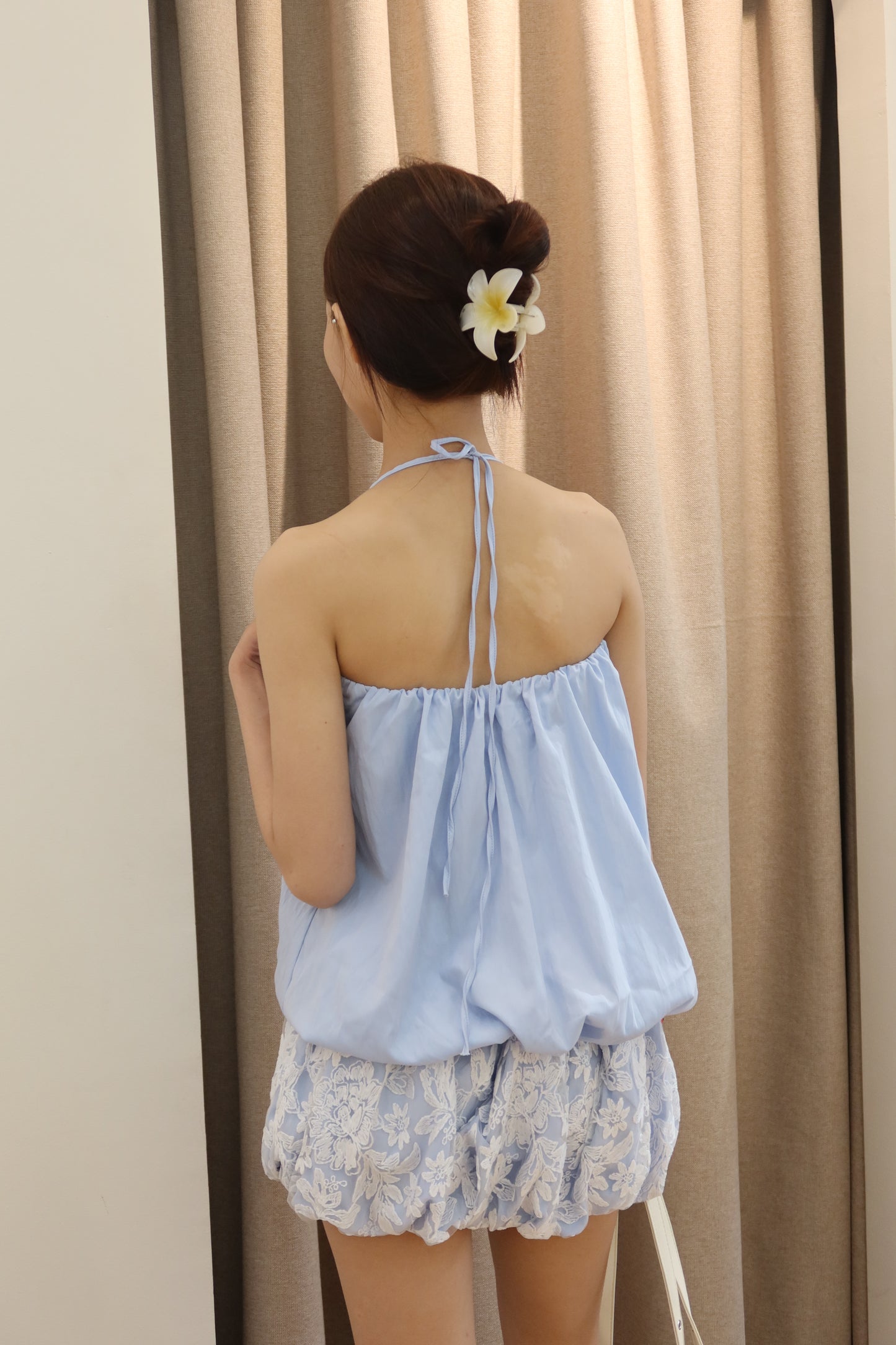 Halter mini dress