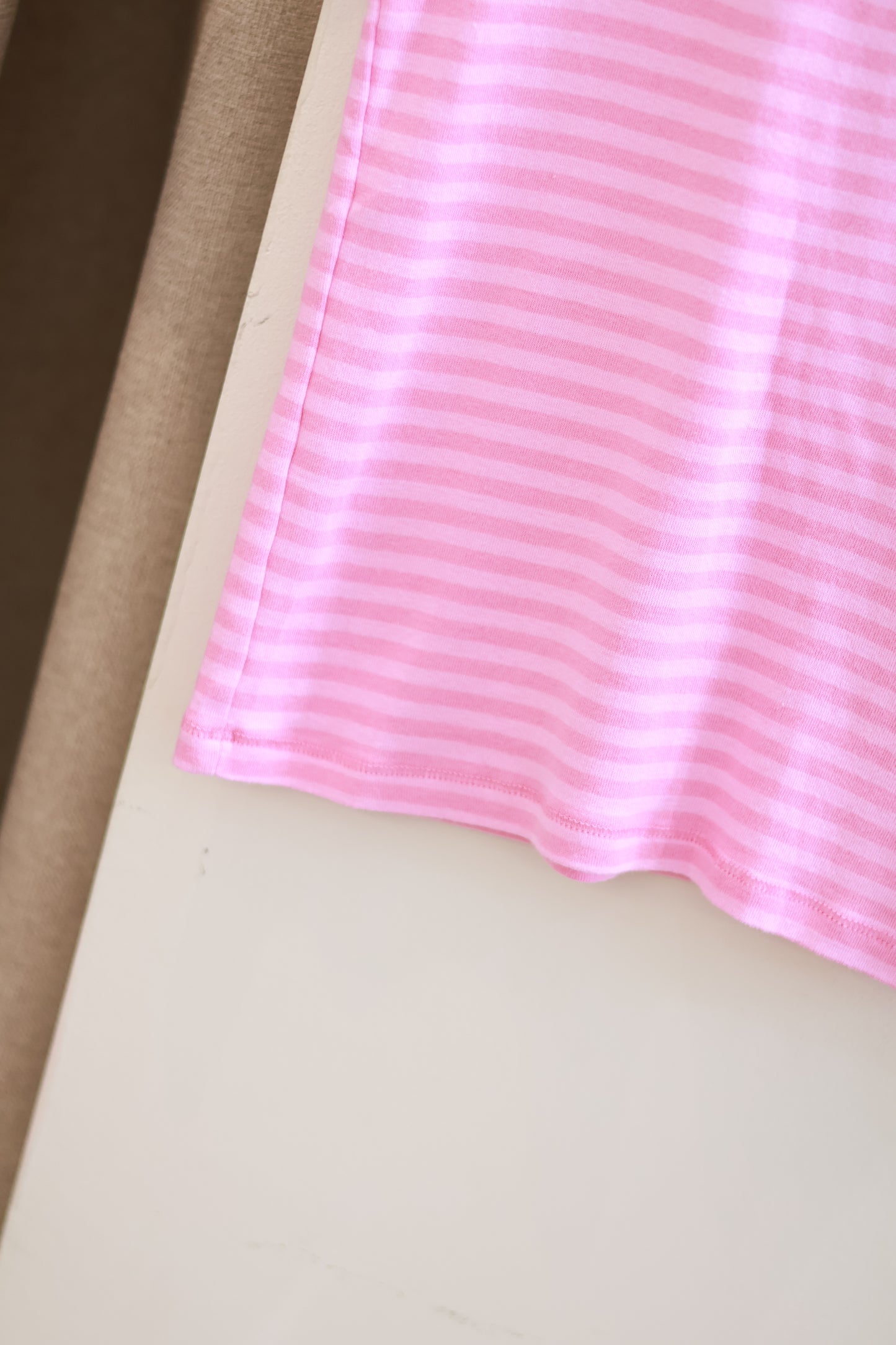 BRANDY PINK STRIPED TEE