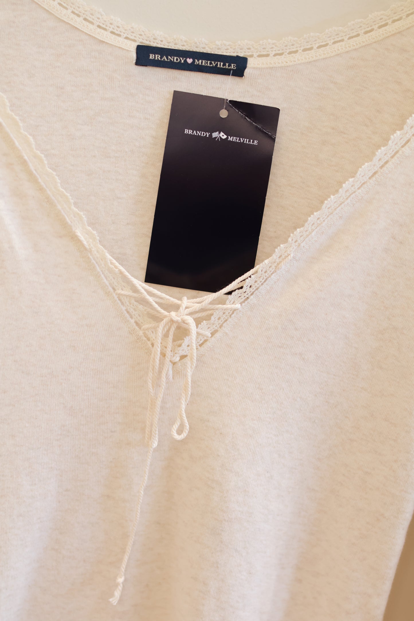 BRANDY BEIGE LONG SLEEVE LACE DETAIL
