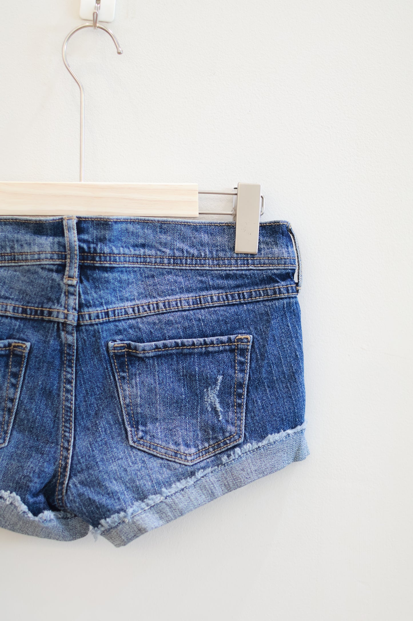 BRANDY RIPPED DENIM SHORTS