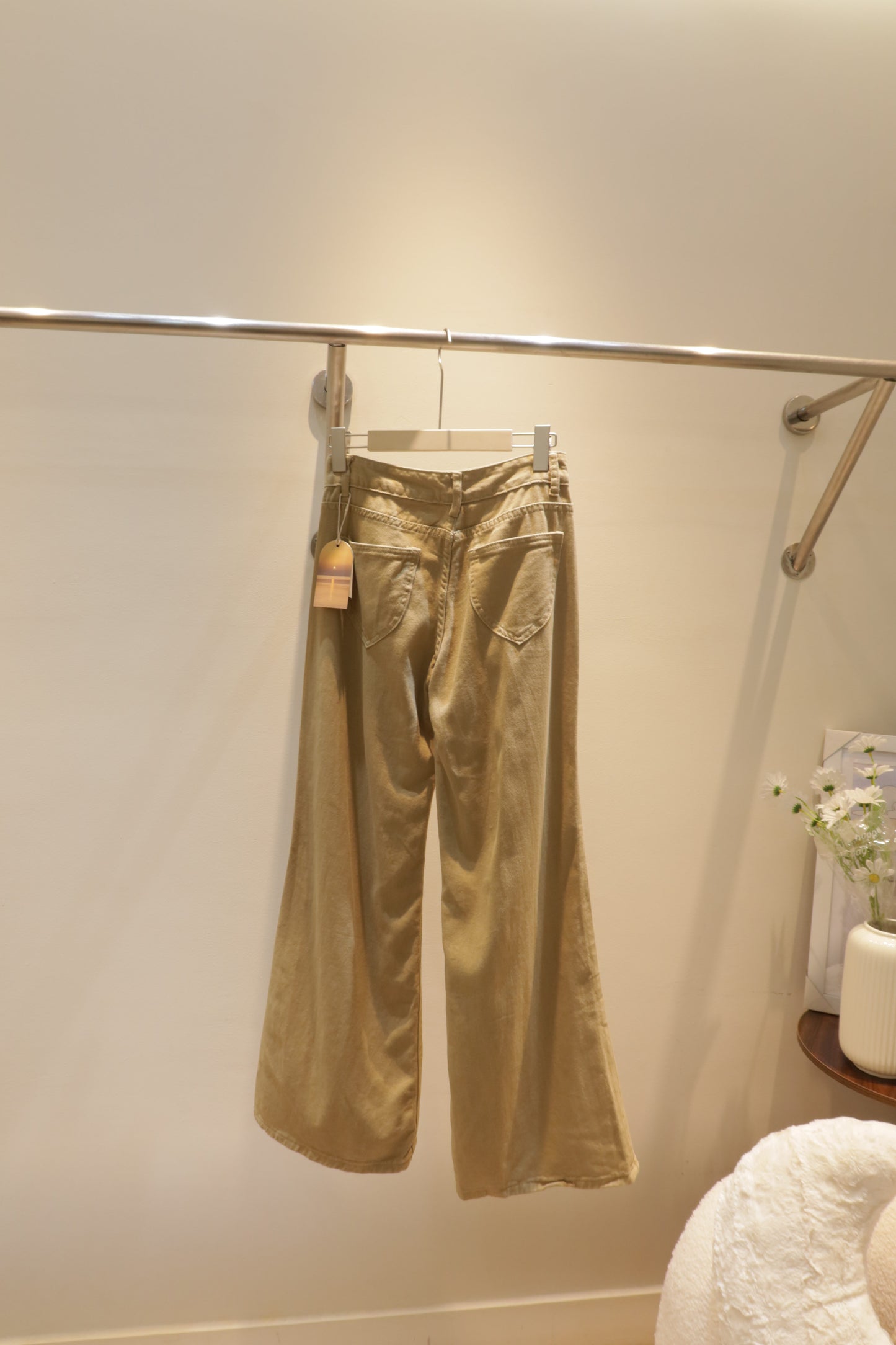 Brown denim jeans