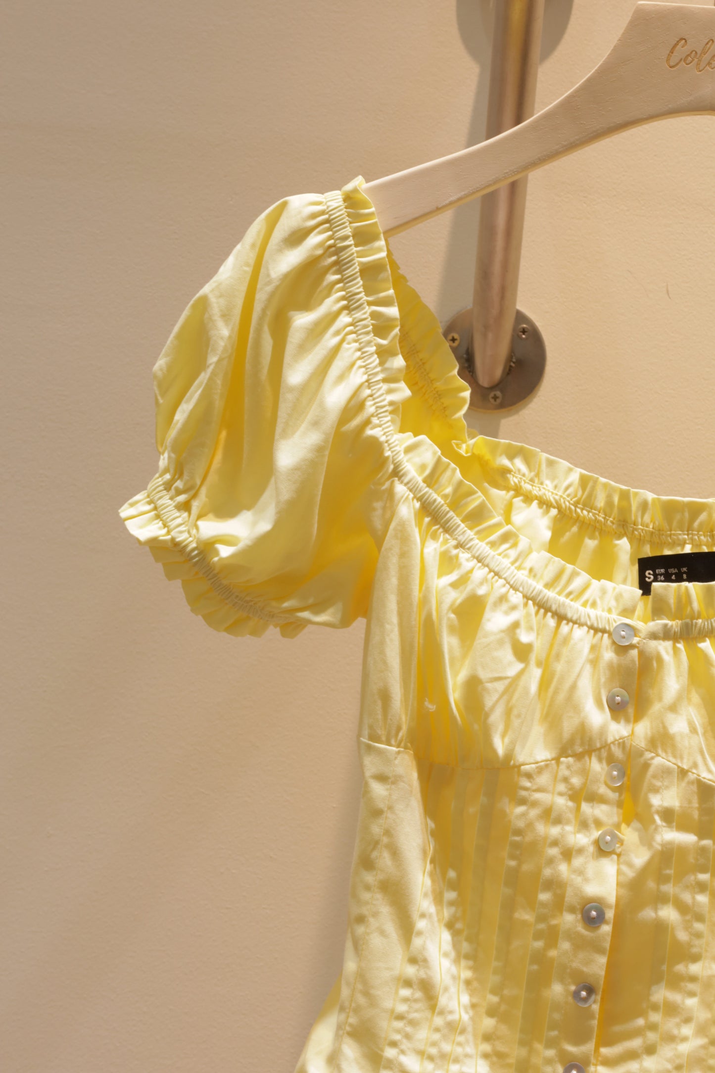 Yellow dottie top
