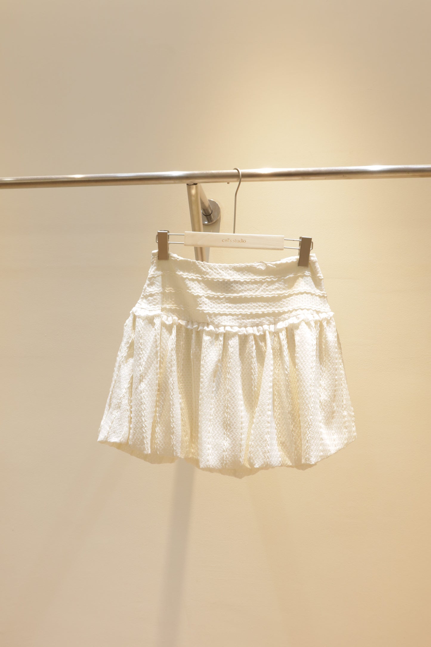 Beige dottie skirt