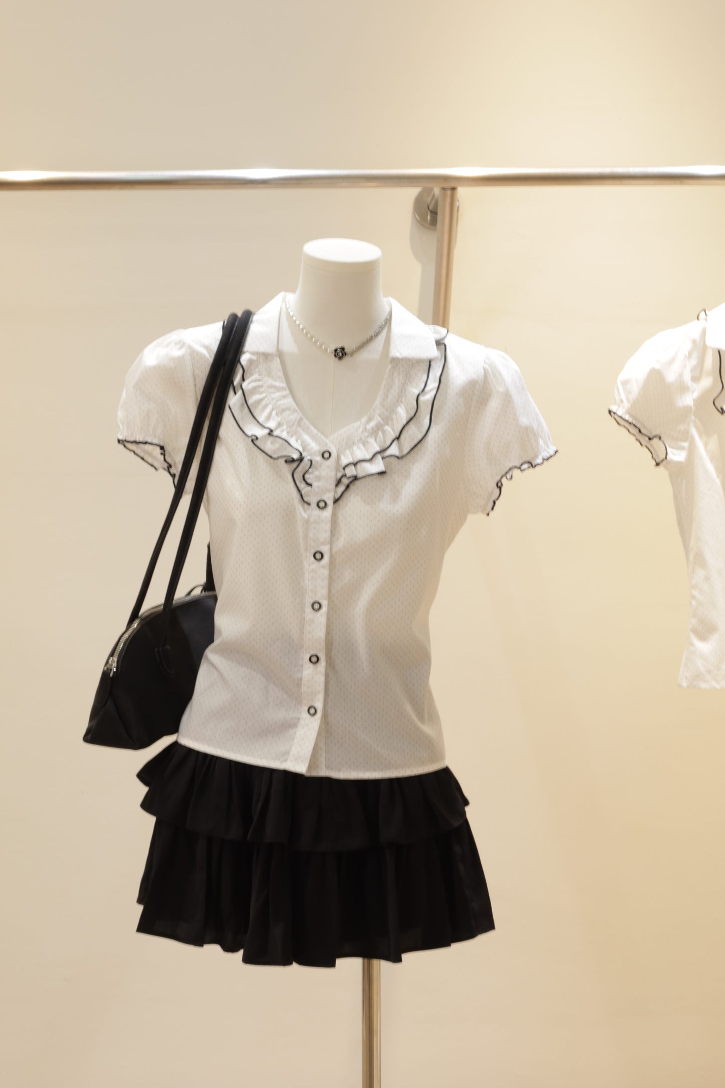 Paradise mini dots blouse