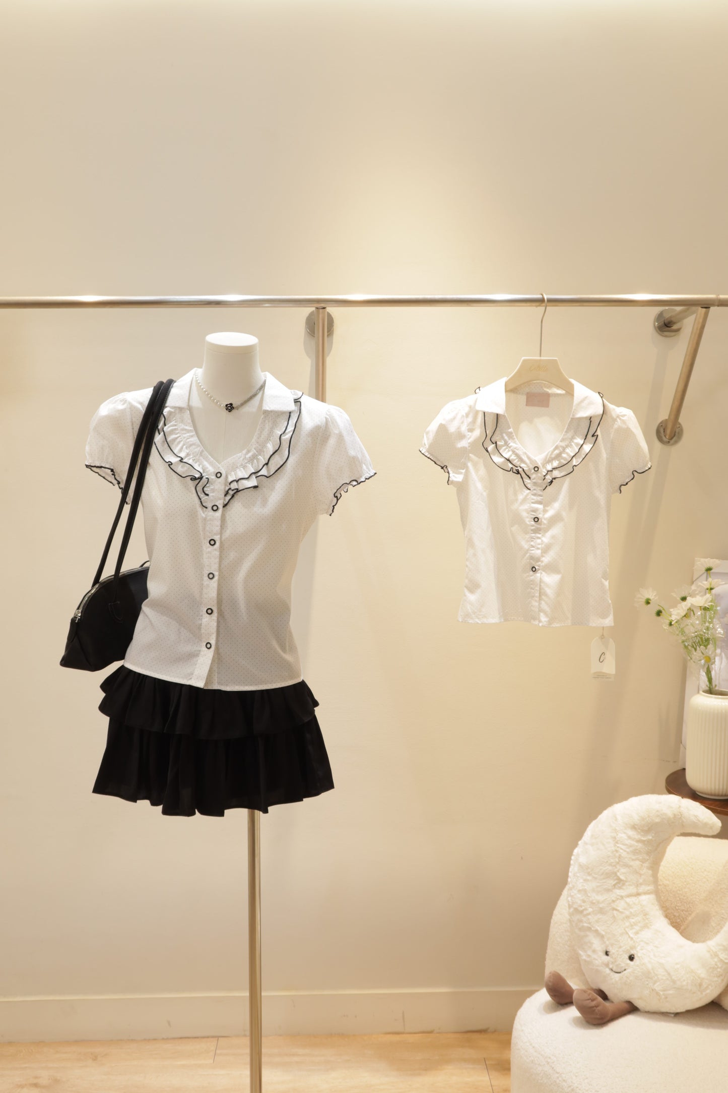 Paradise mini dots blouse
