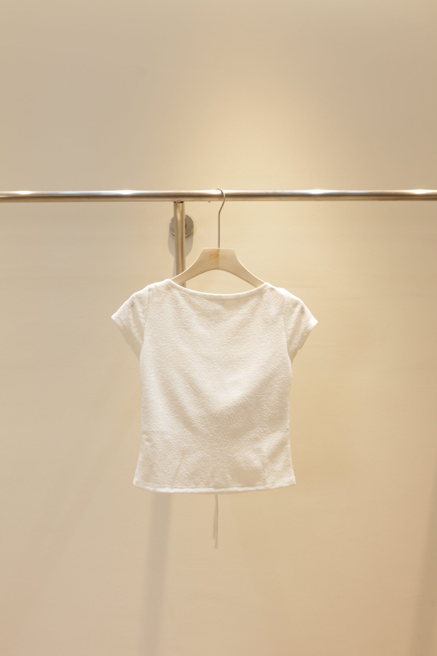 Back cut white top