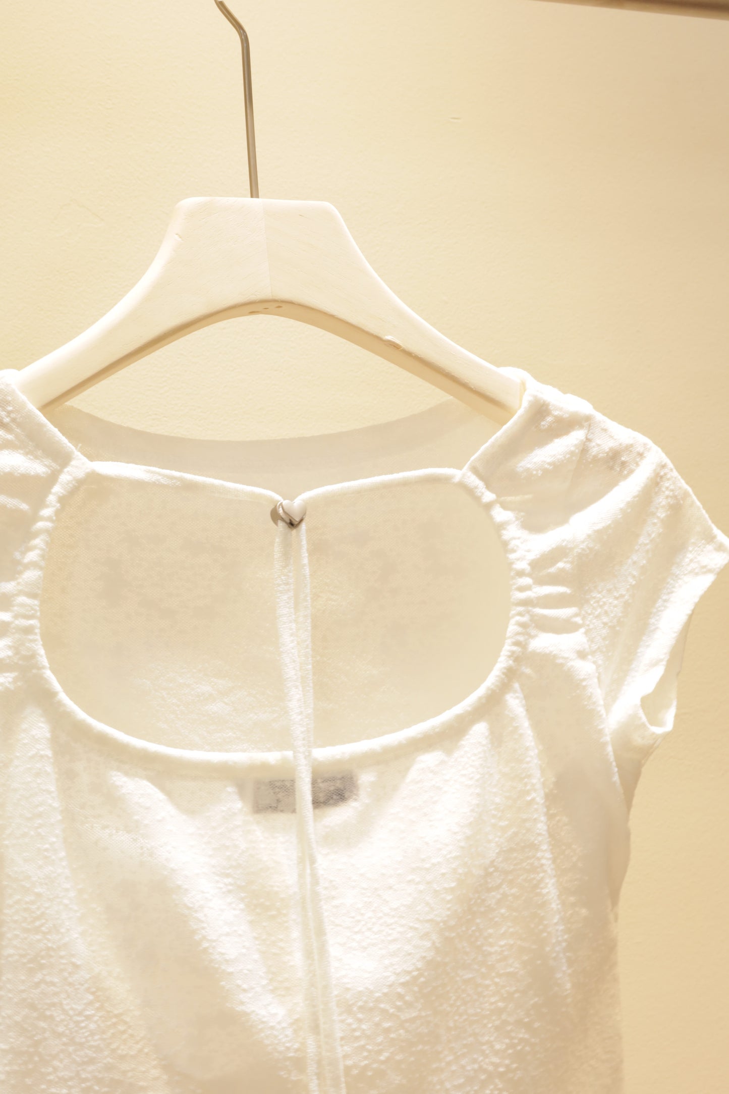 Back cut white top