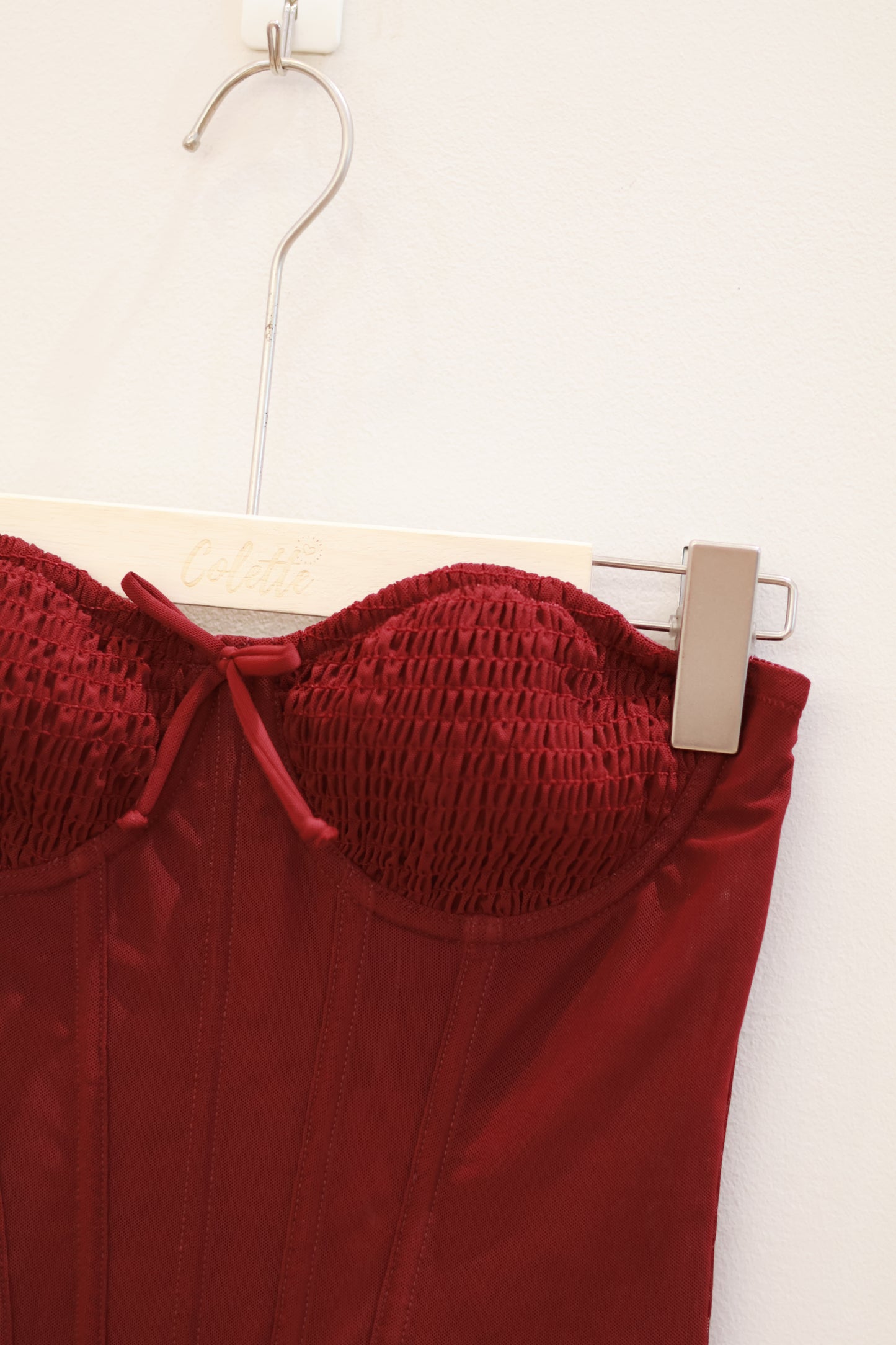 Edikted Guinivere Smocked Strapless Corse