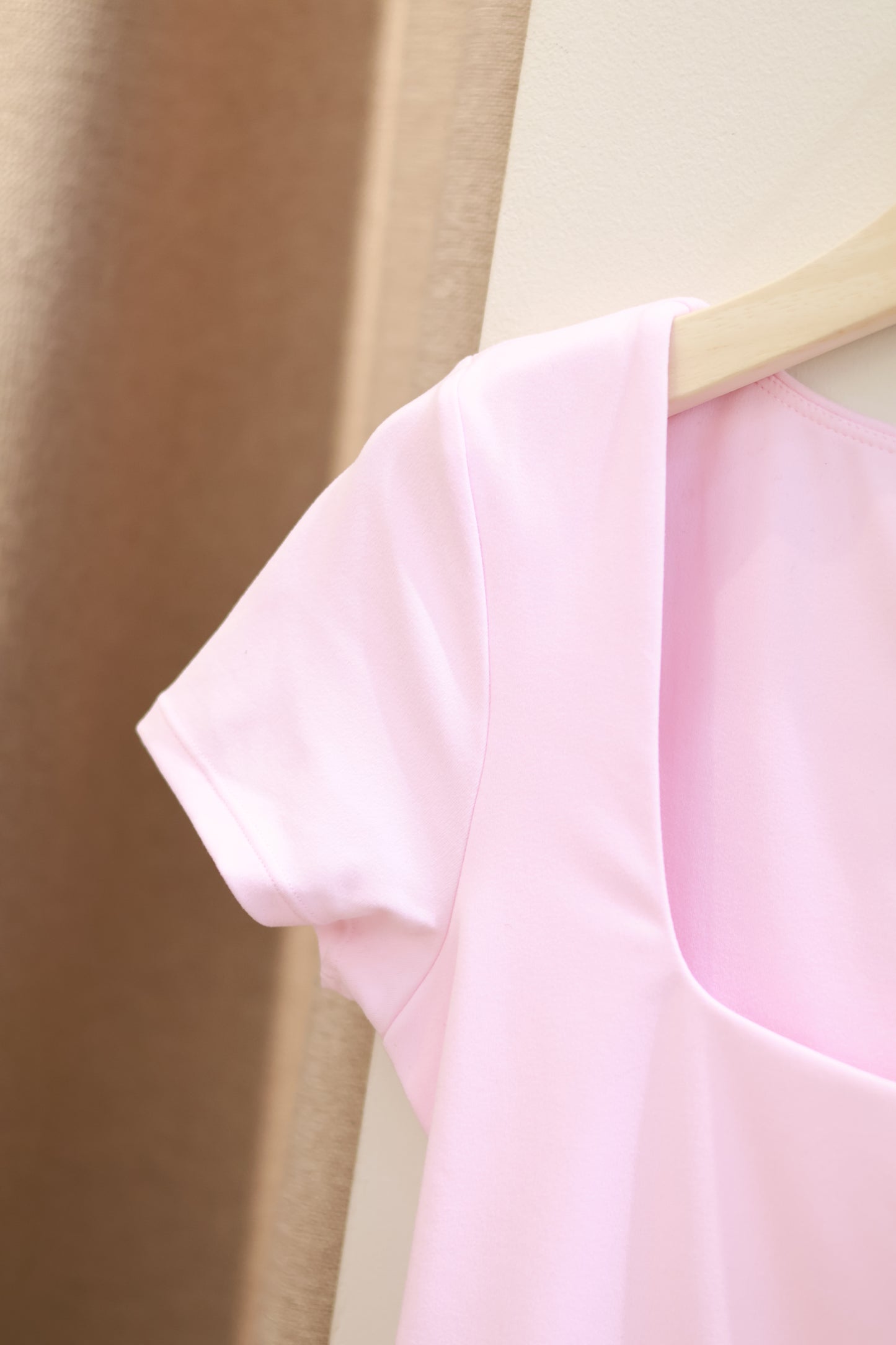 COTTON ON BABY PINK SQUARE NECK TOP