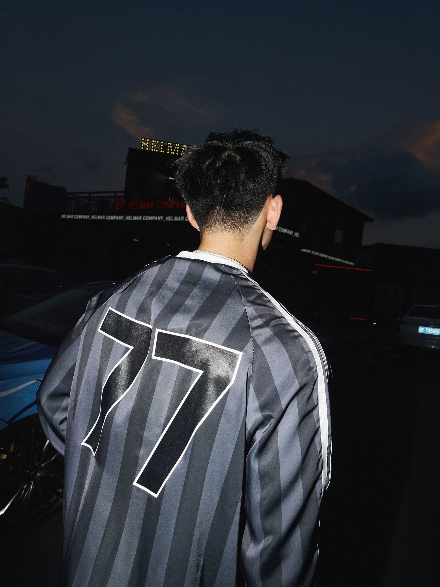 BLACK STRIPED JERSEY