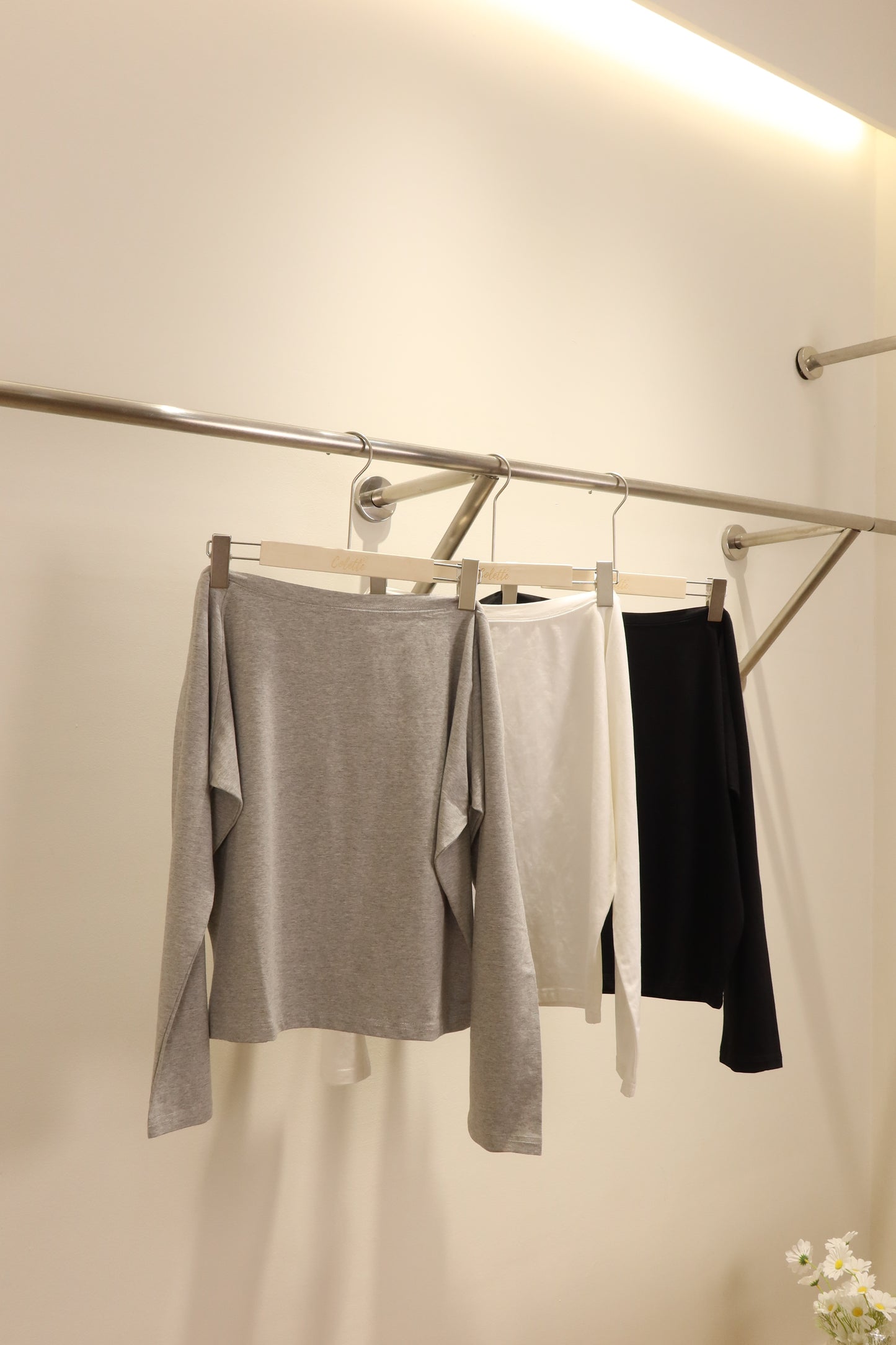 Half shoulder top