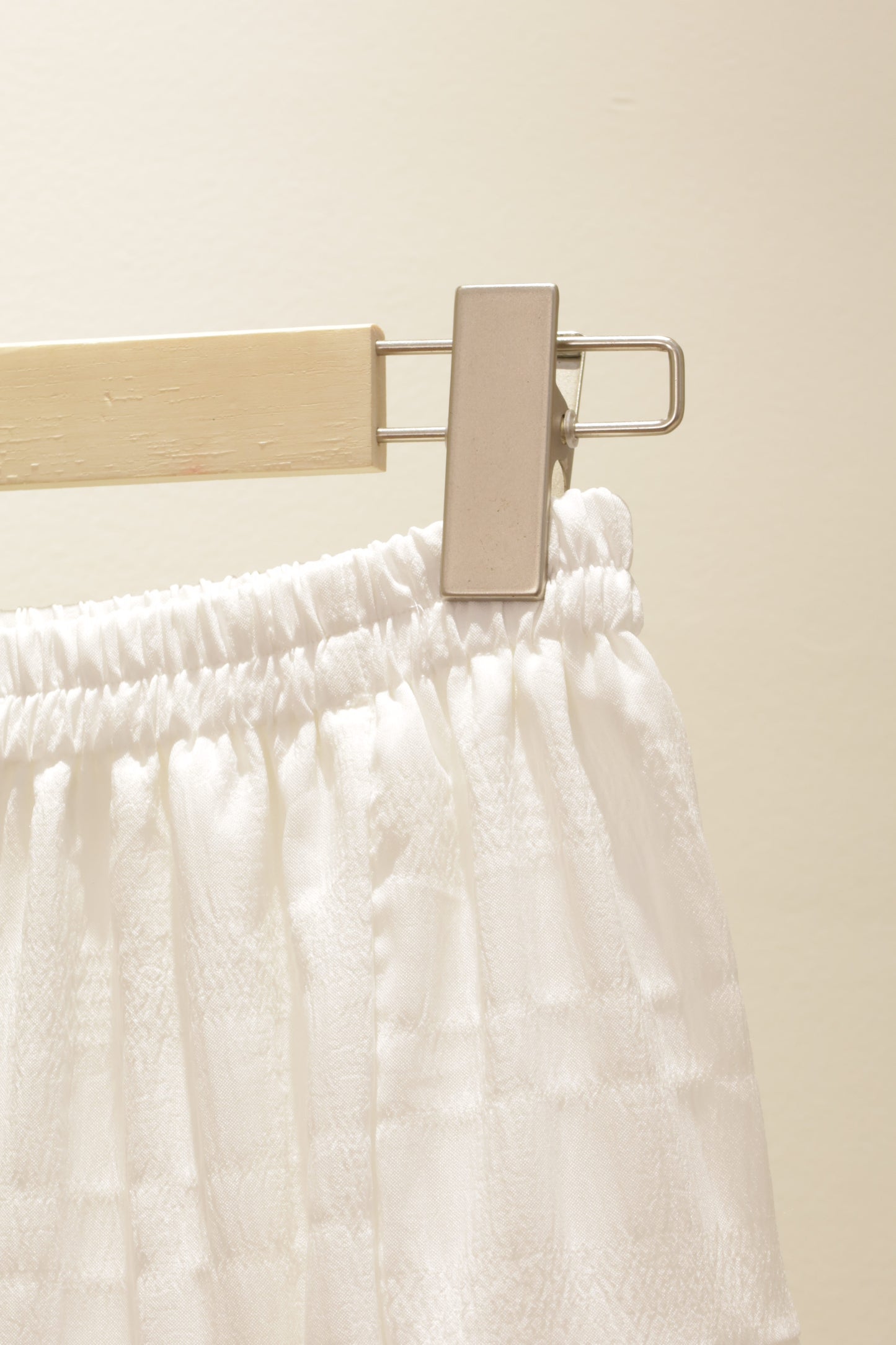 tiered white long skirt