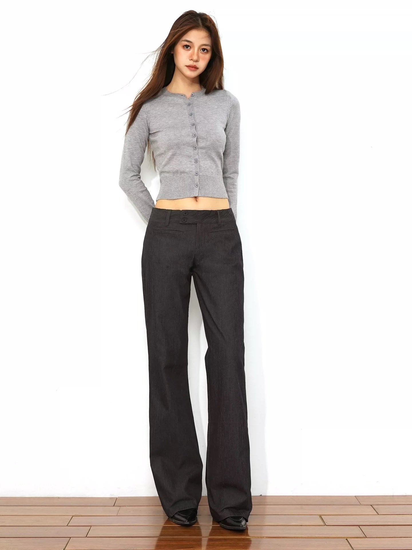 Dark Gray Wide Pants