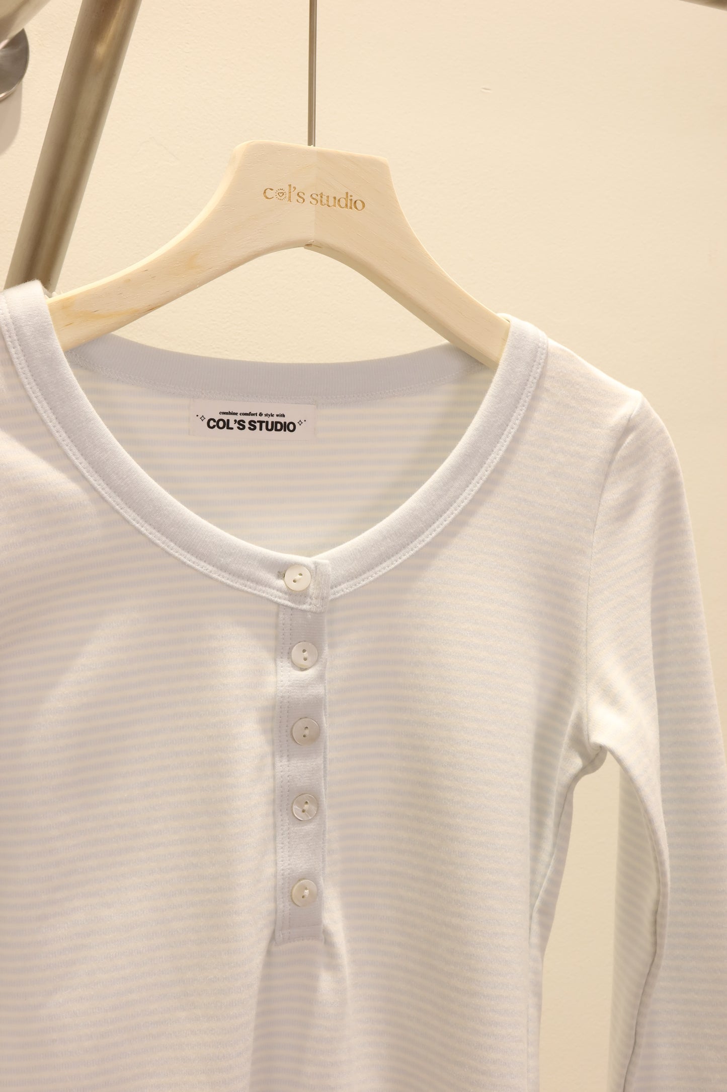 BABY BLUE STRIPES long sleeve