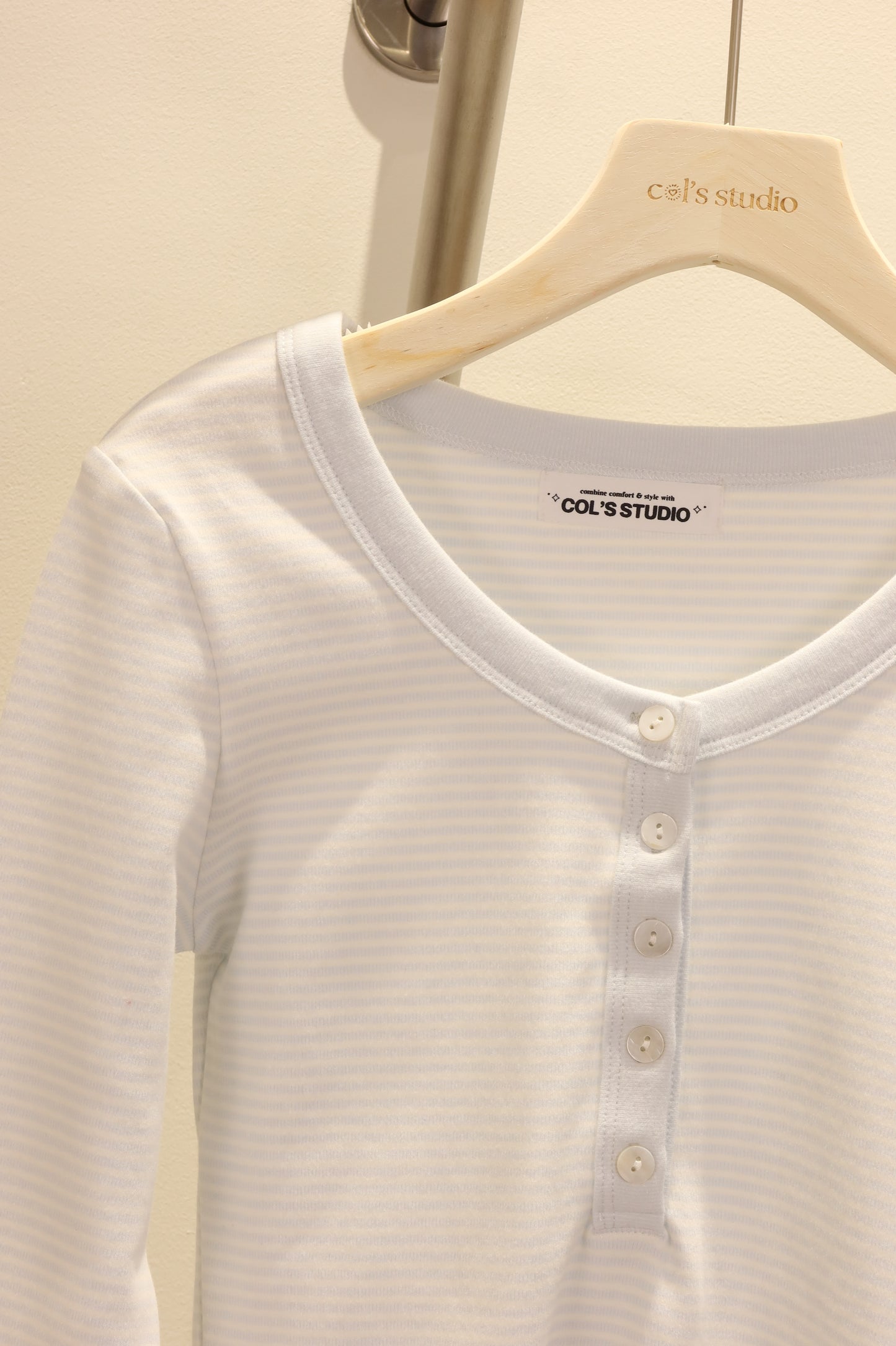 BABY BLUE STRIPES long sleeve