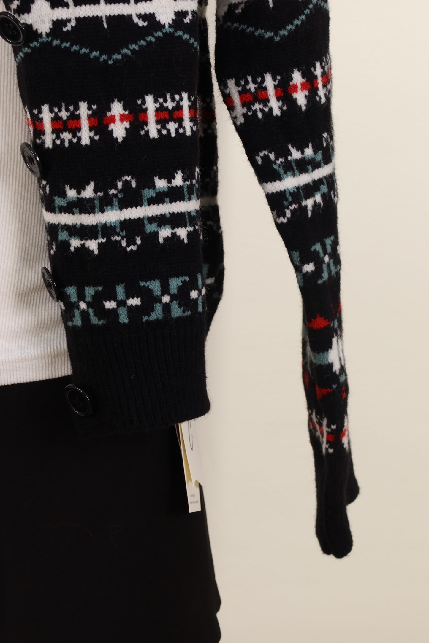 Black designed Cardigan