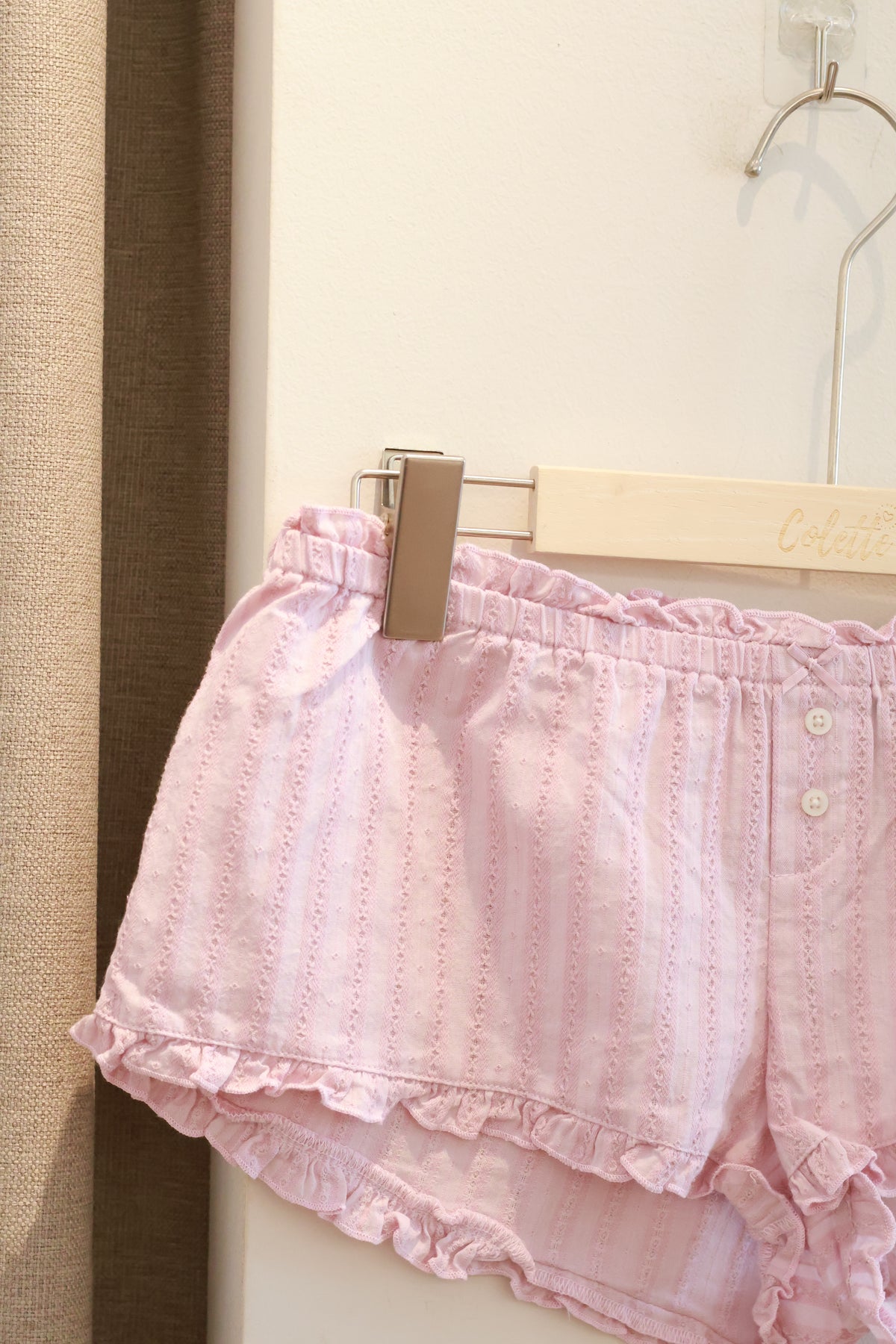 BRANDY Poppy Plaid Shorts- PINK