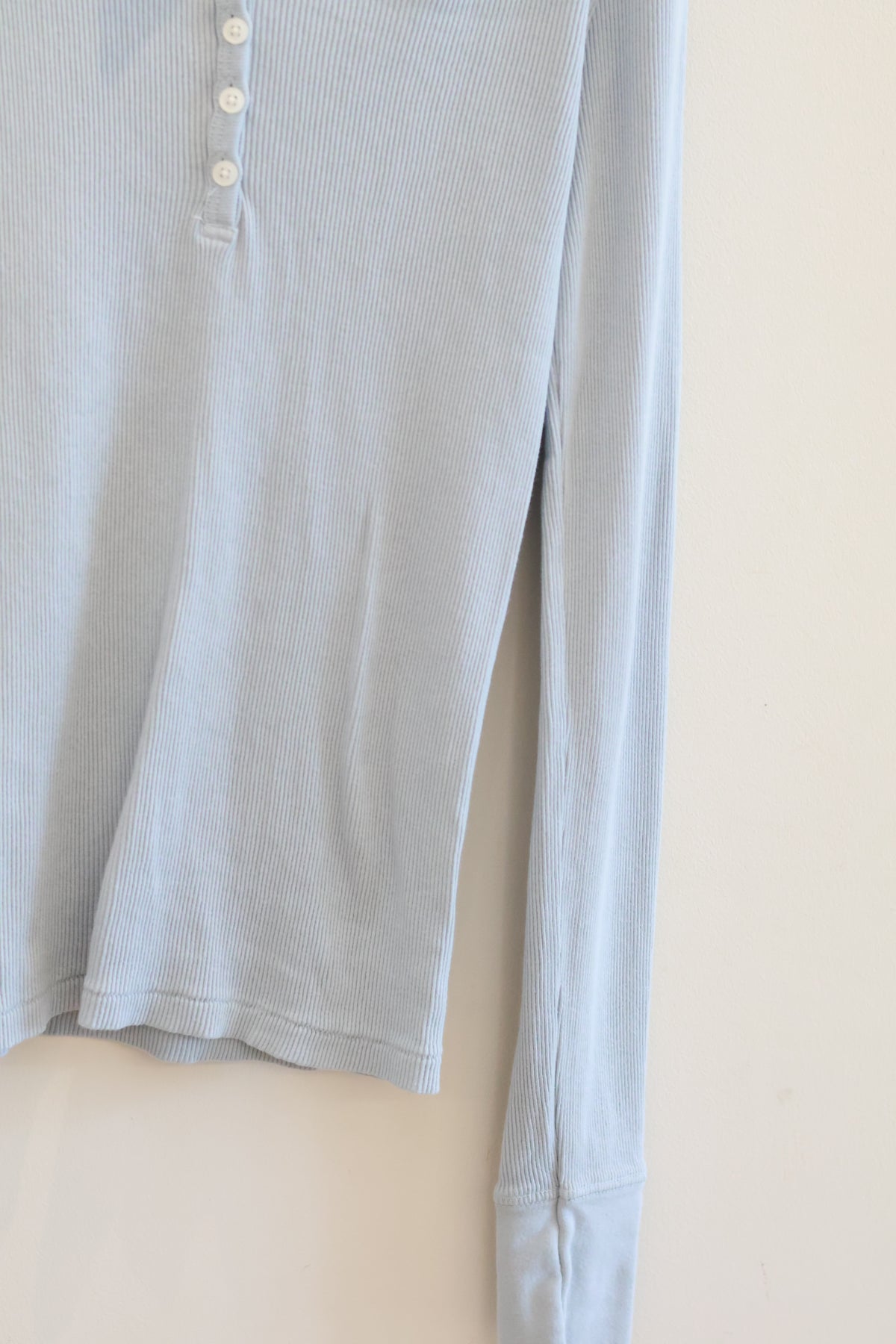 BRANDY Zelly Ribbed Top- BLUE