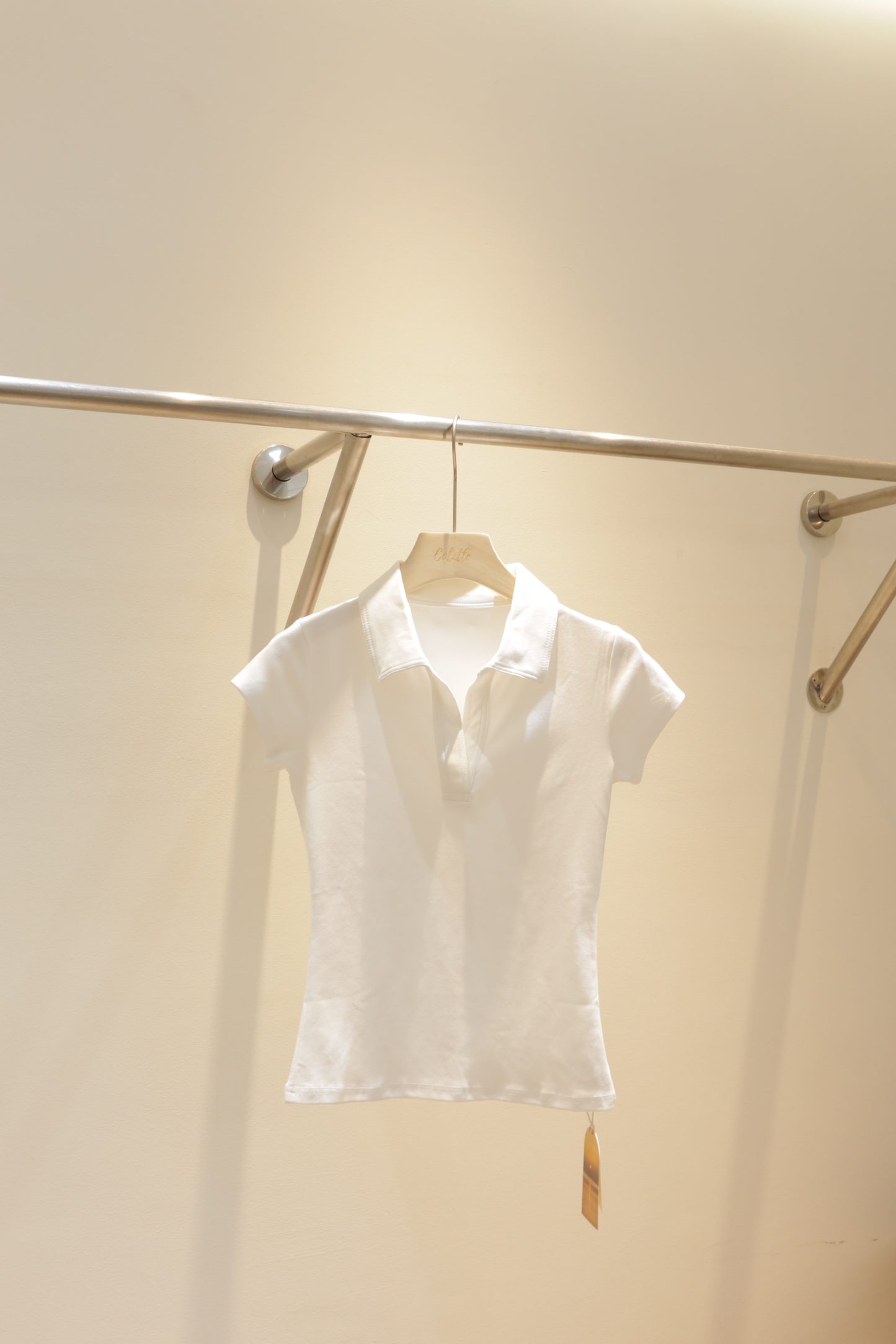 Polo white top