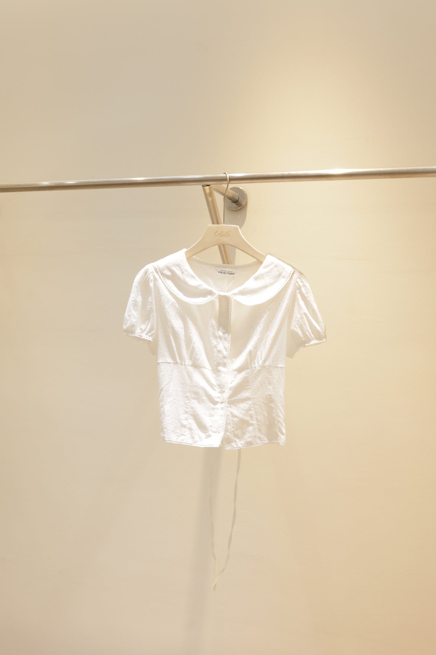 CC collar white top