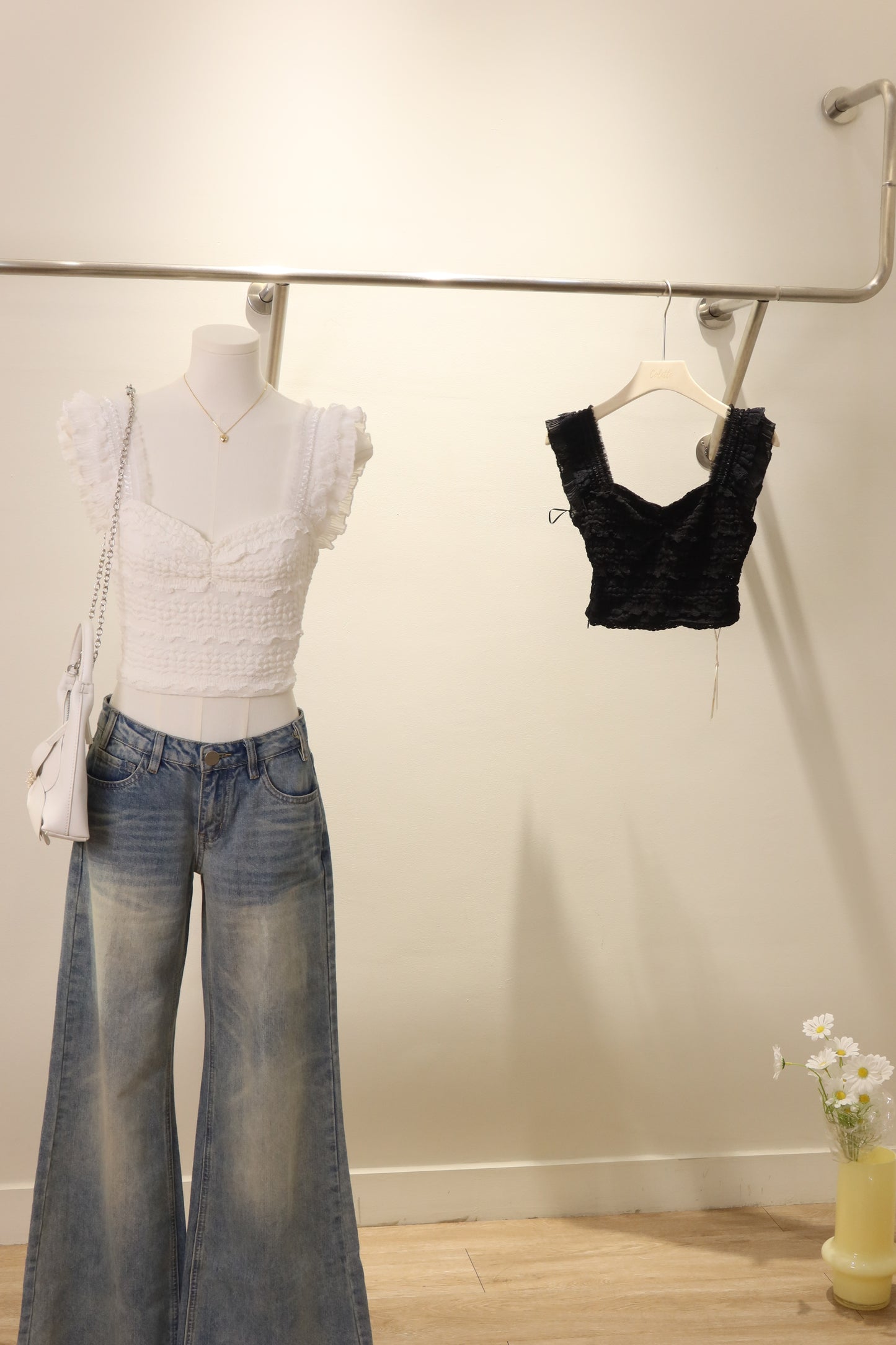 Ruffled crop top