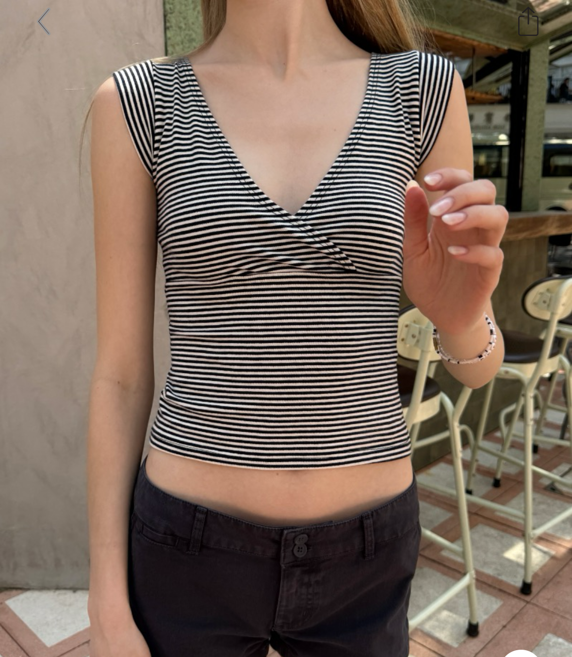 BRANDY Amara Tank - Black White