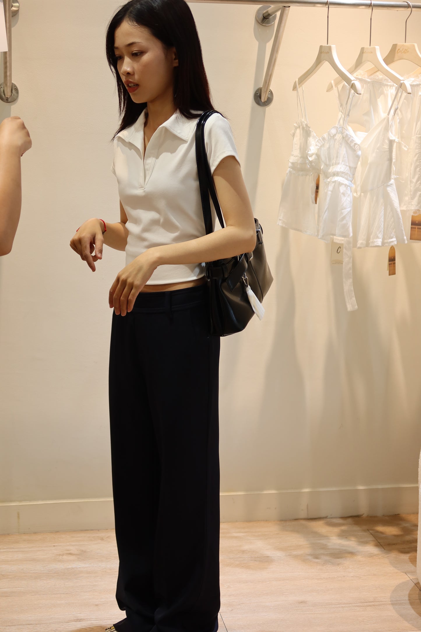 Polo white top