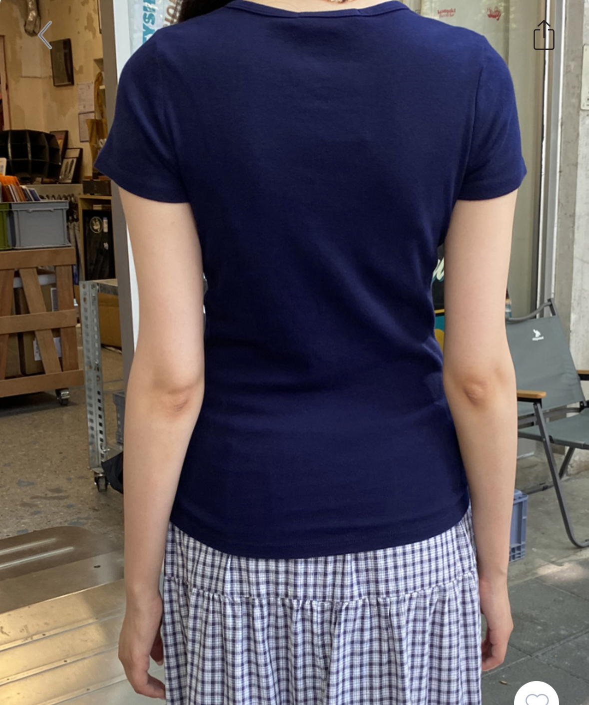 BRANDY Hailie Star Top - Navy/S