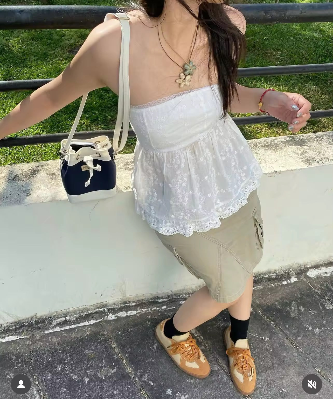 tube lace flowy top