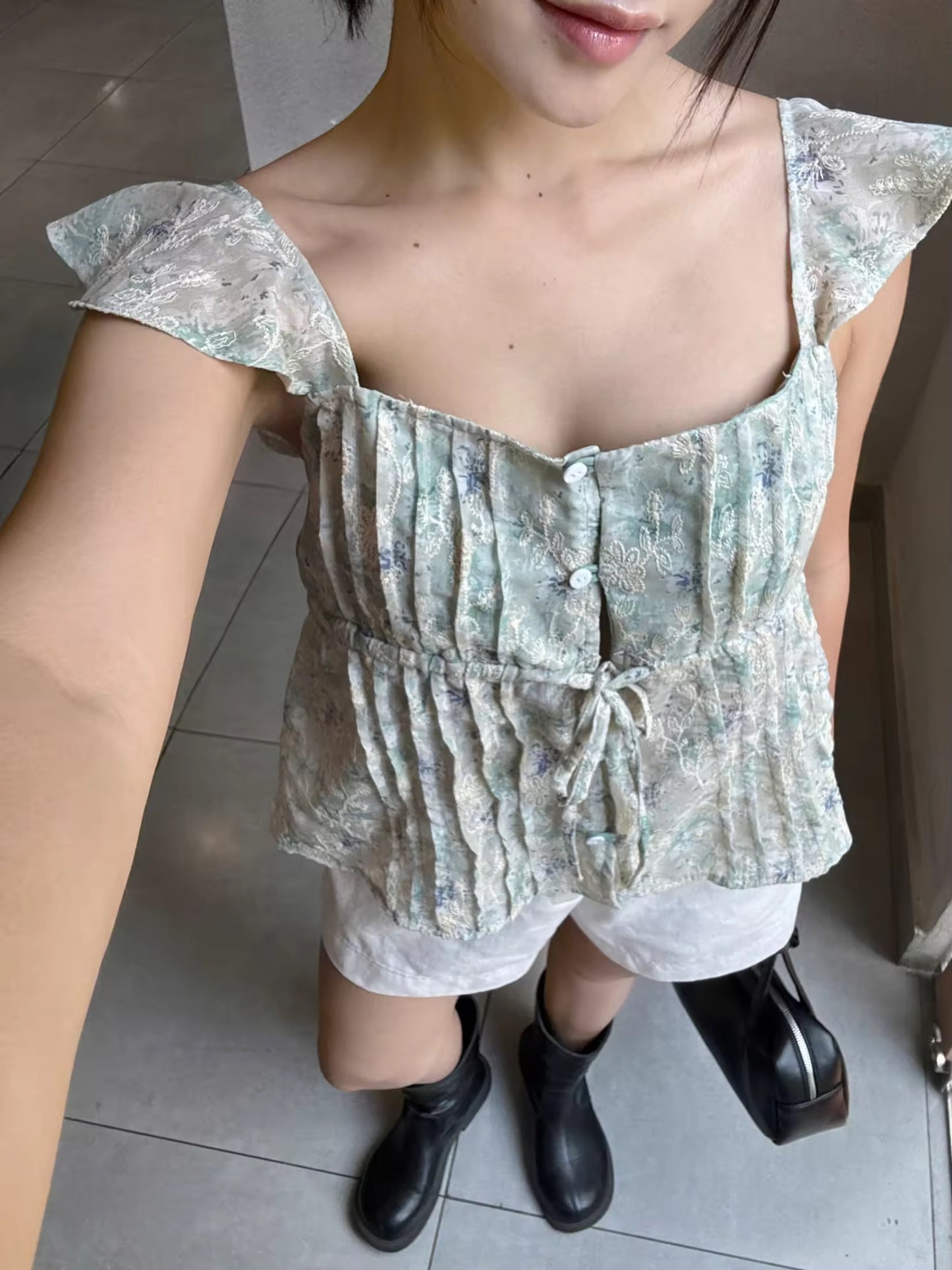 Floral prints flowy top
