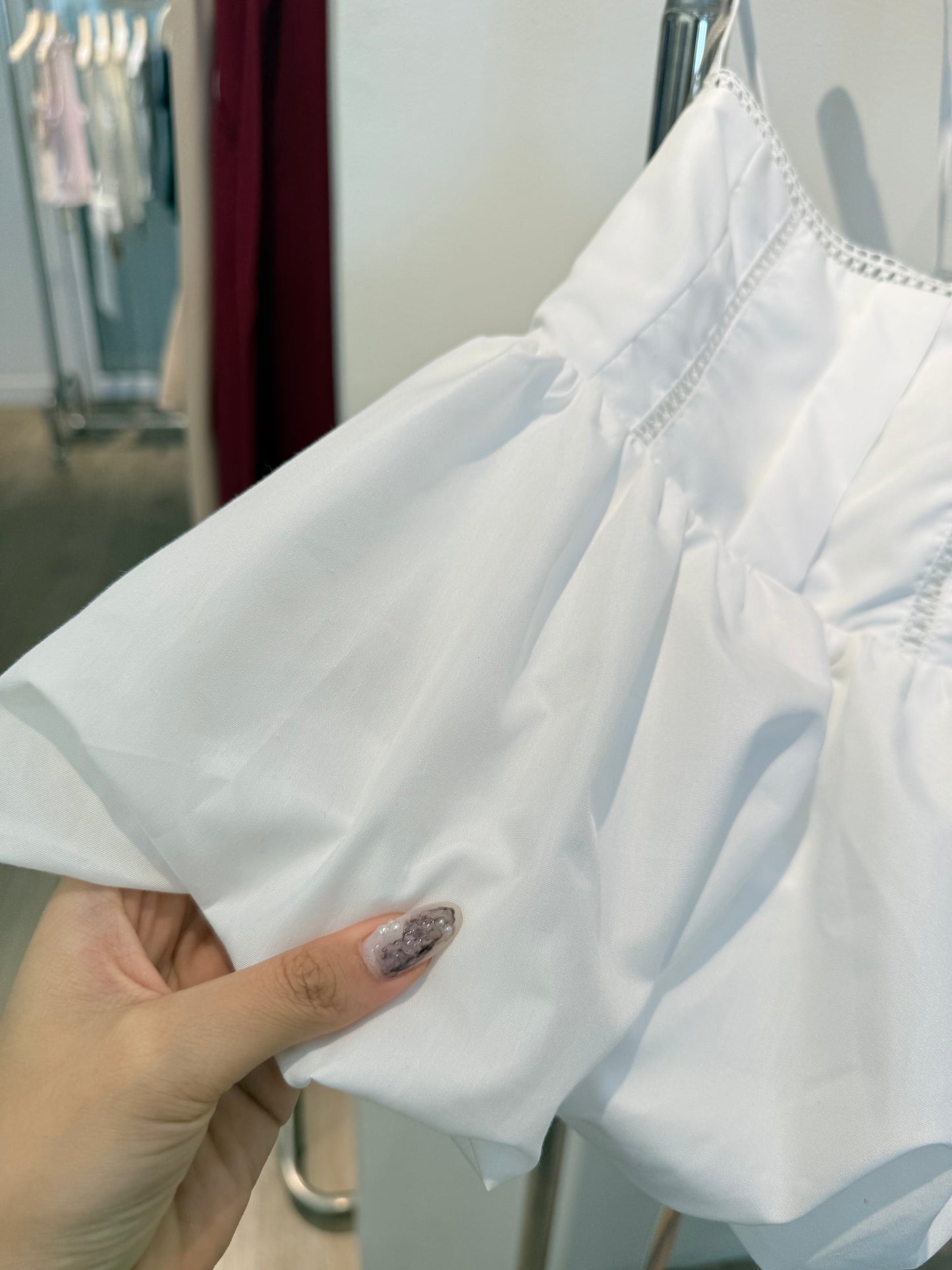 Cotton crossback flowy top