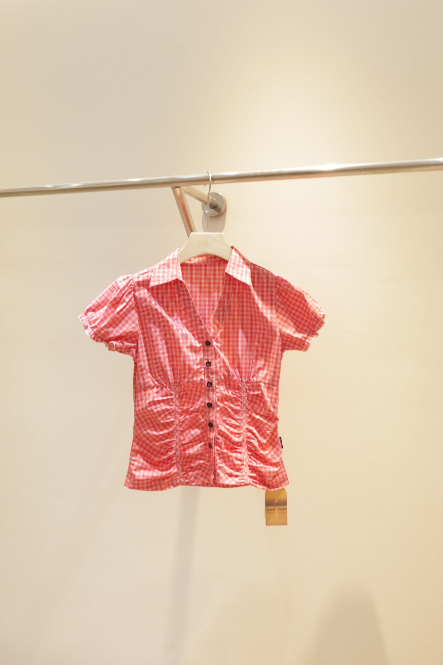 Runched detailed blouse