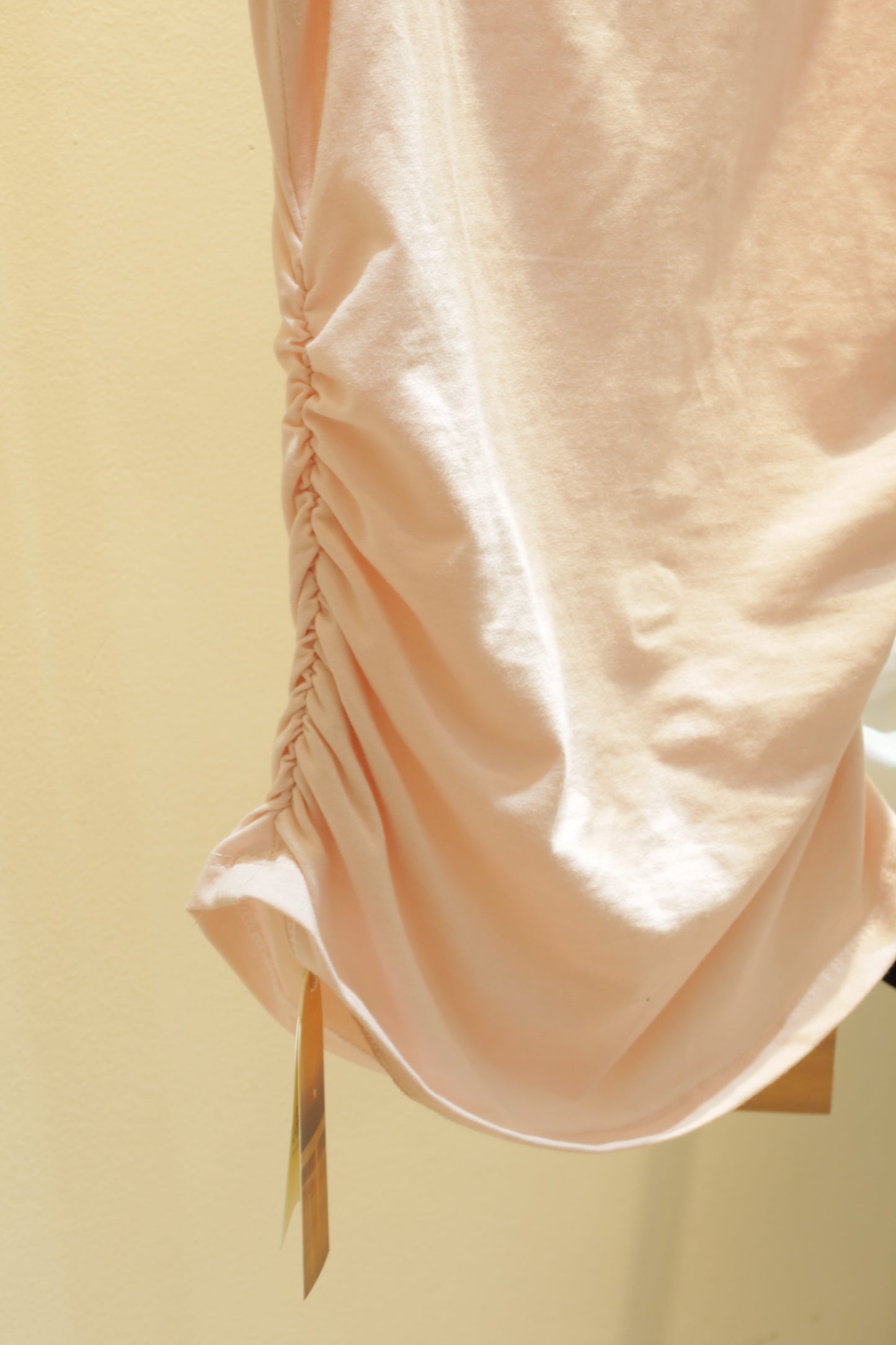 plain waist cinch off shoulder top
