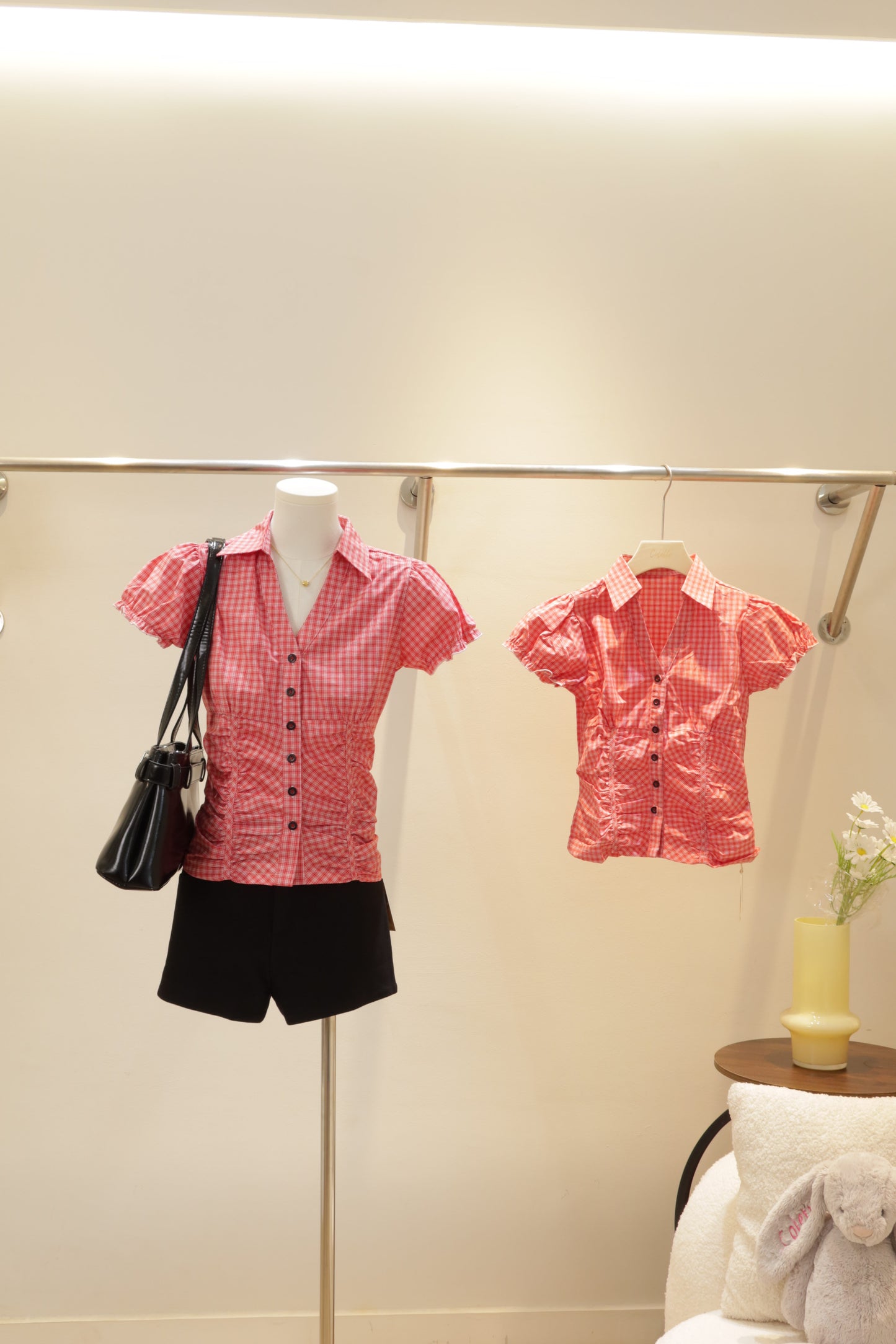 Runched detailed blouse