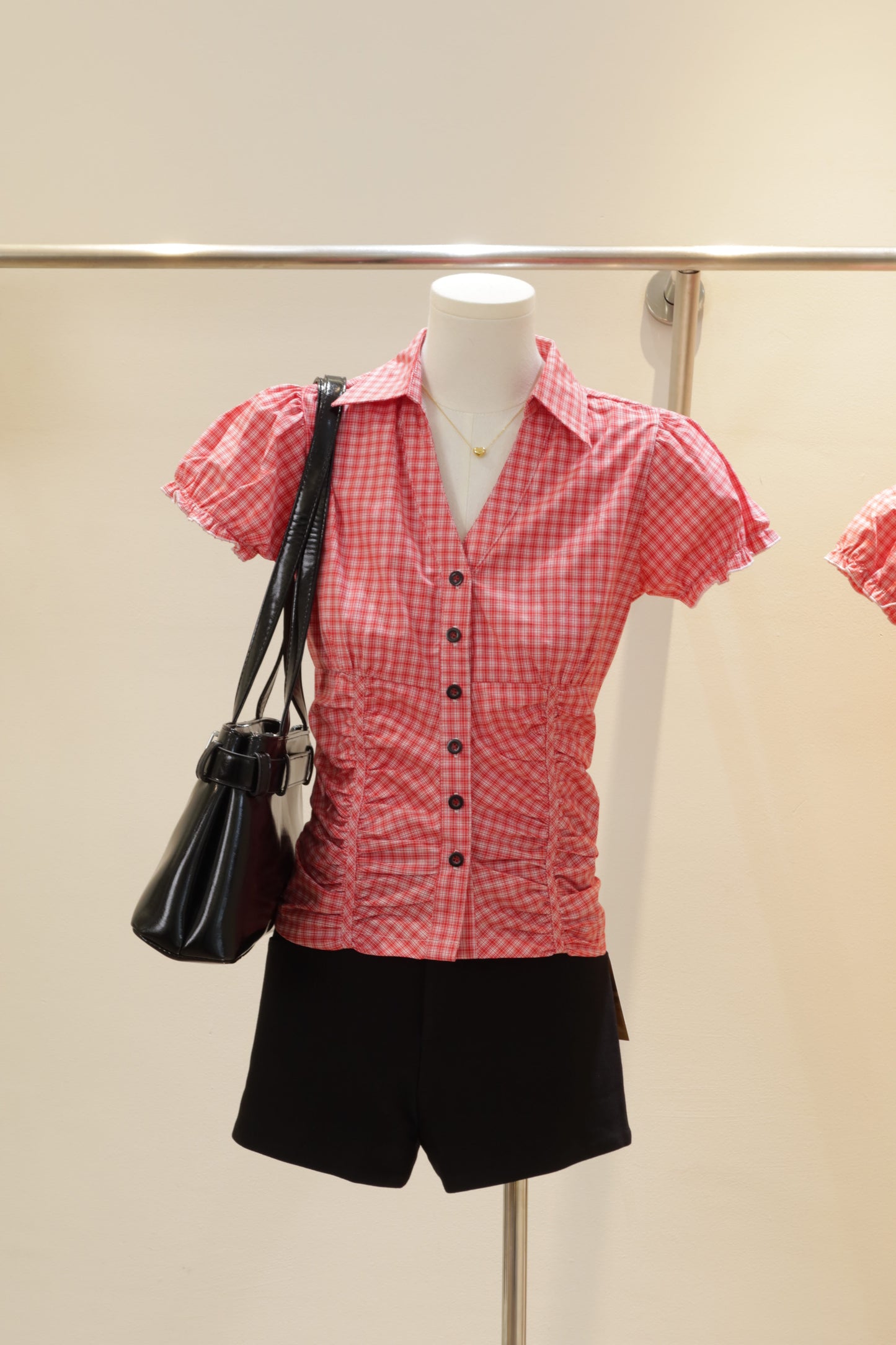 Runched detailed blouse
