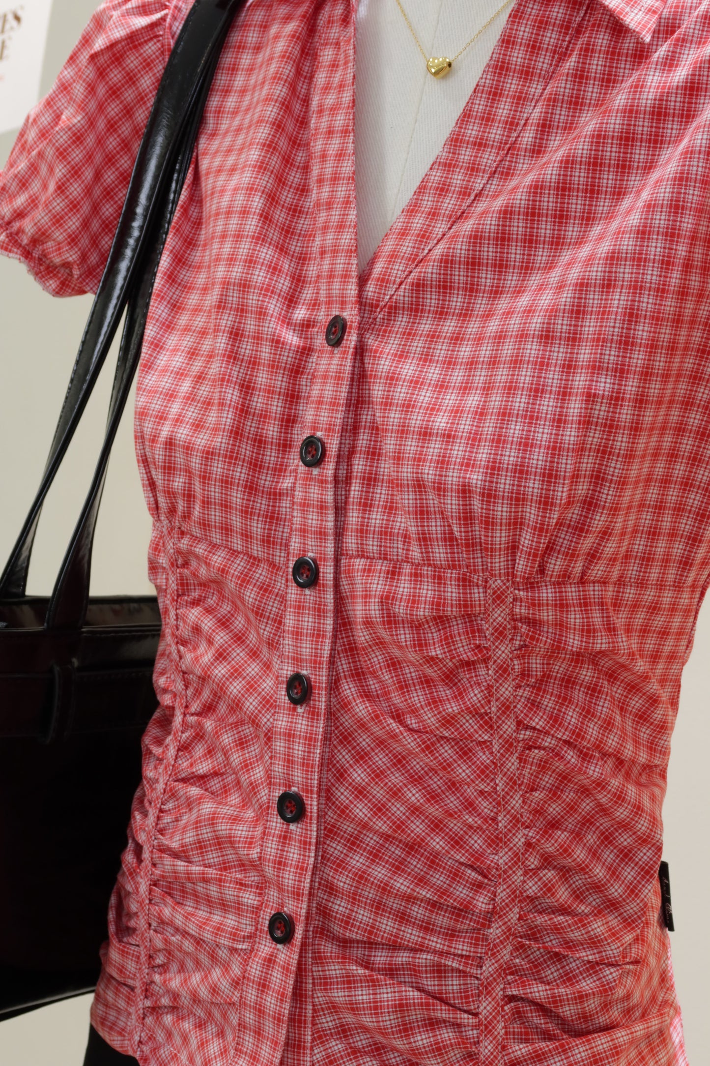Runched detailed blouse