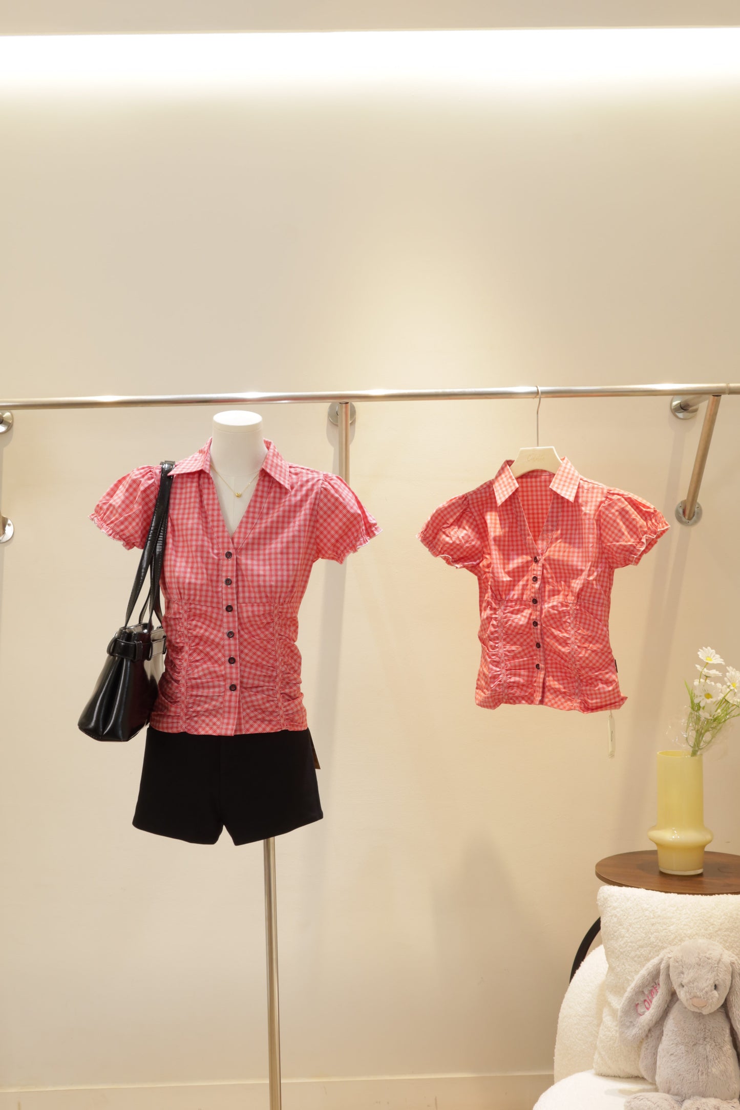 Runched detailed blouse