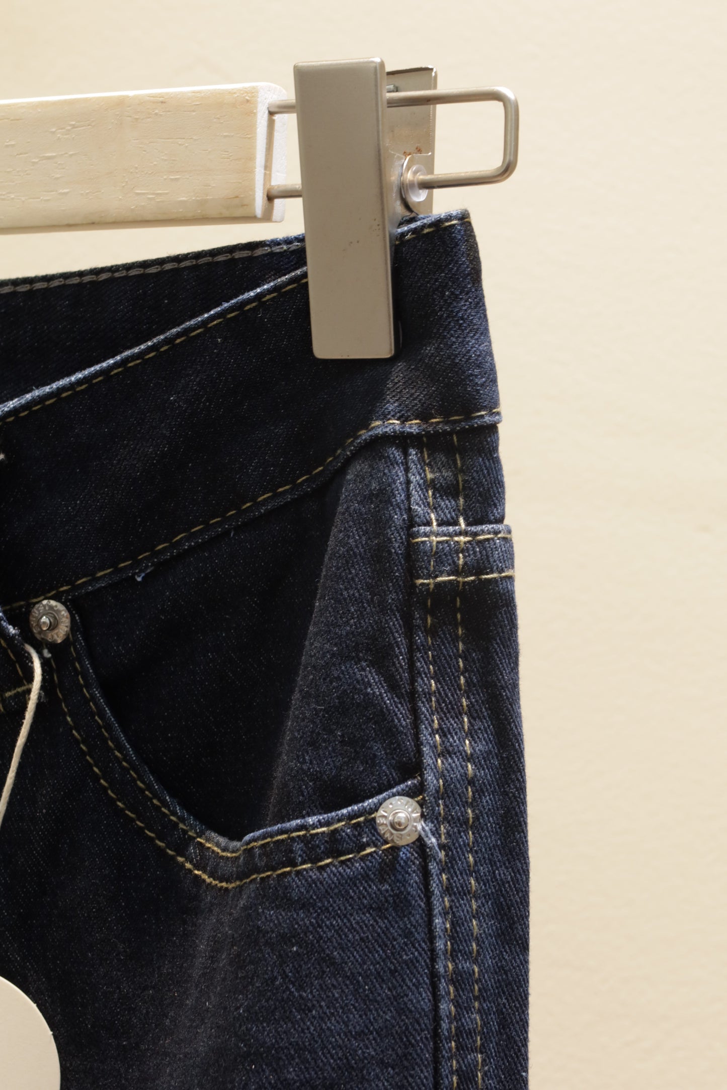 Dark blue flared jeans