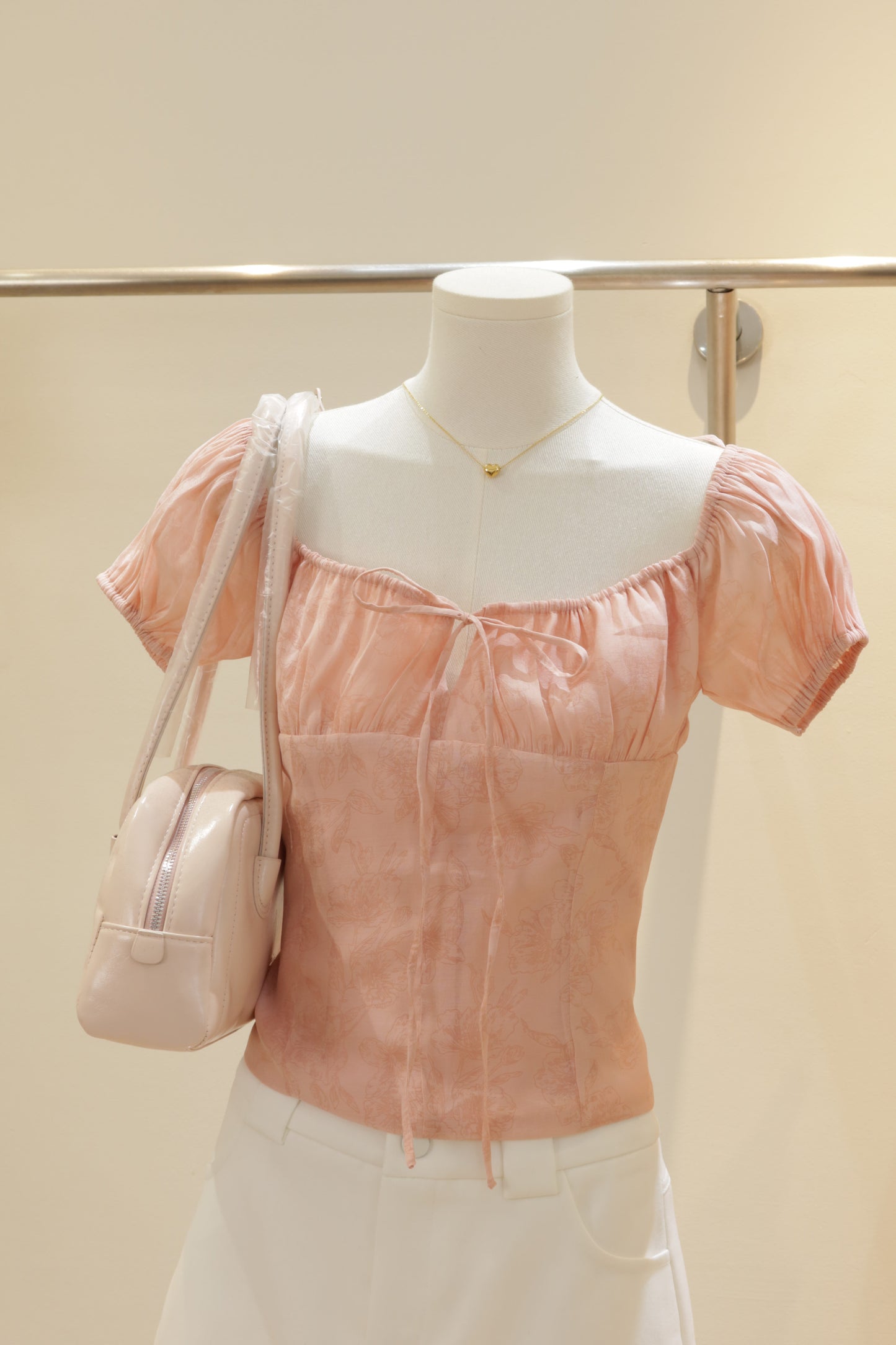 2in1 pink top