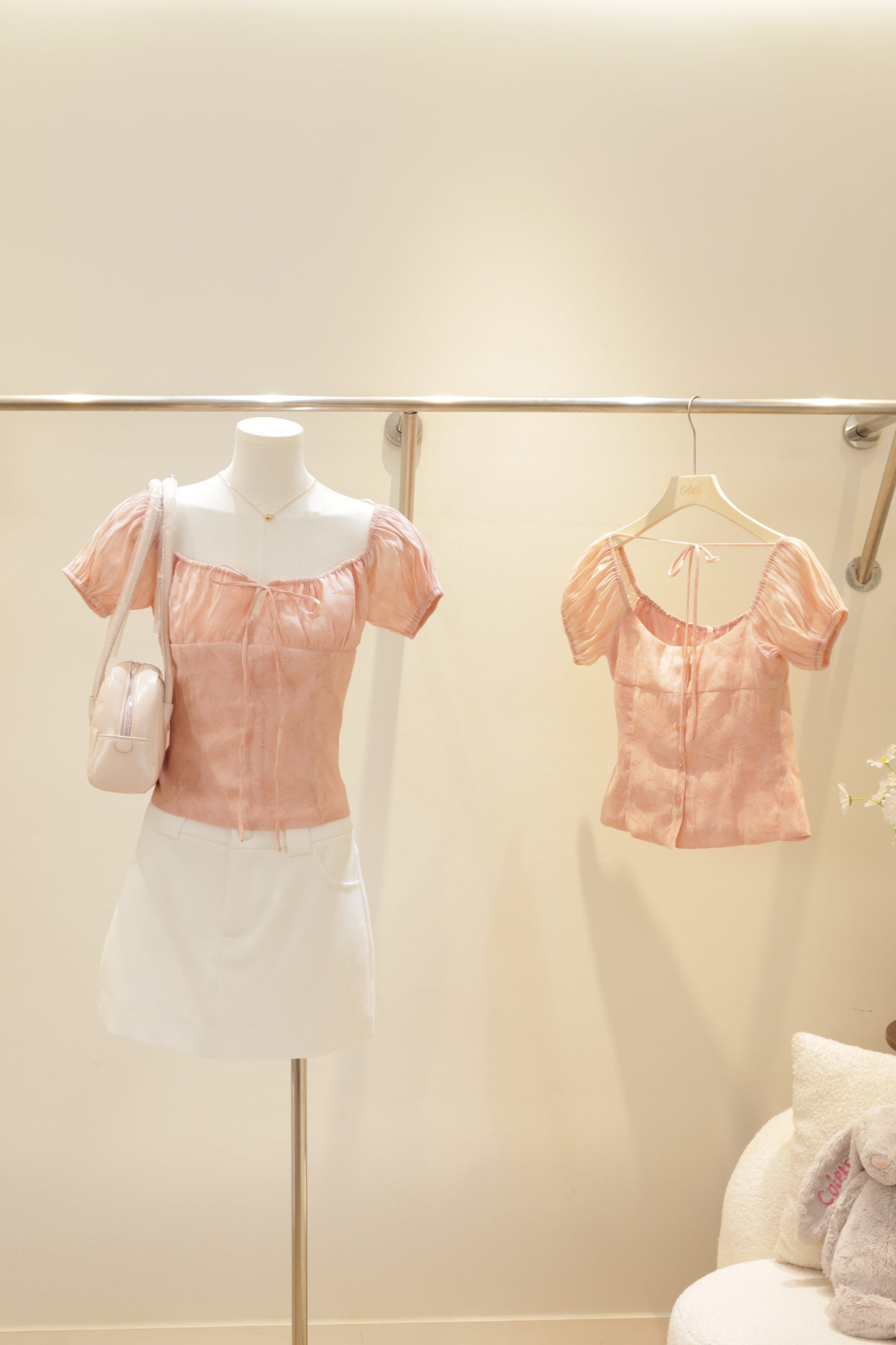 2in1 pink top