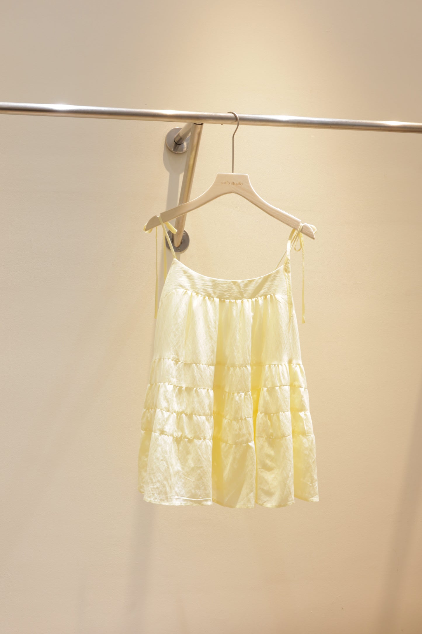 Tellow flowy tank top
