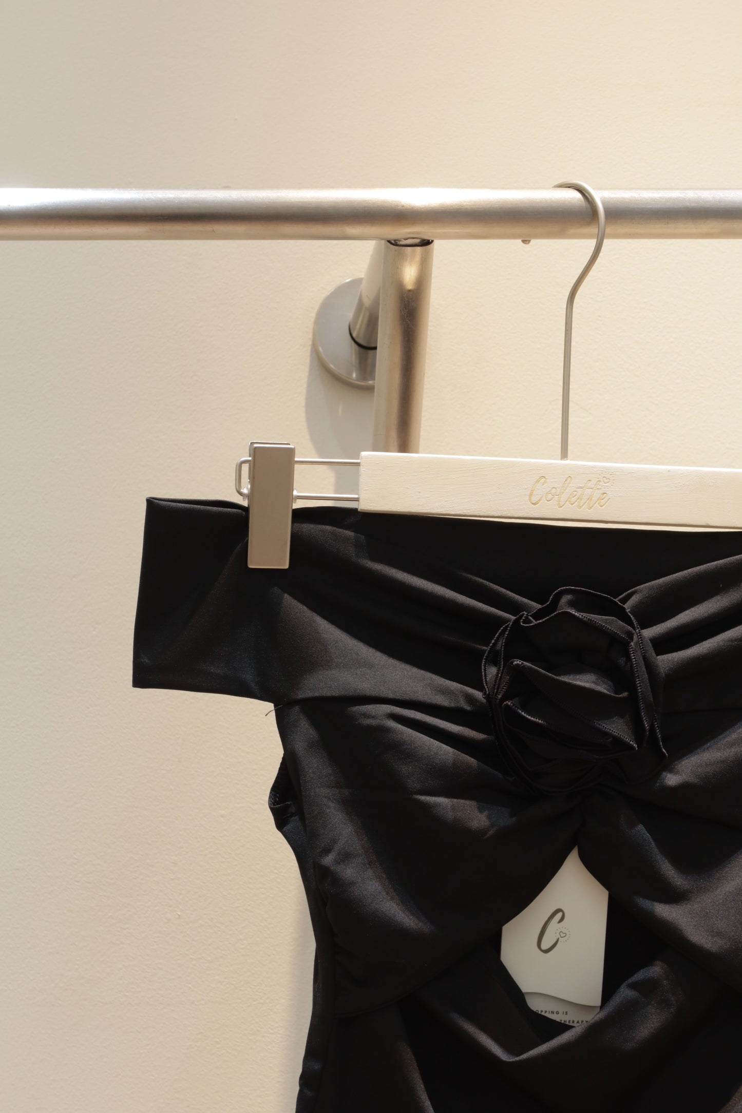 Black rose off shoulder top