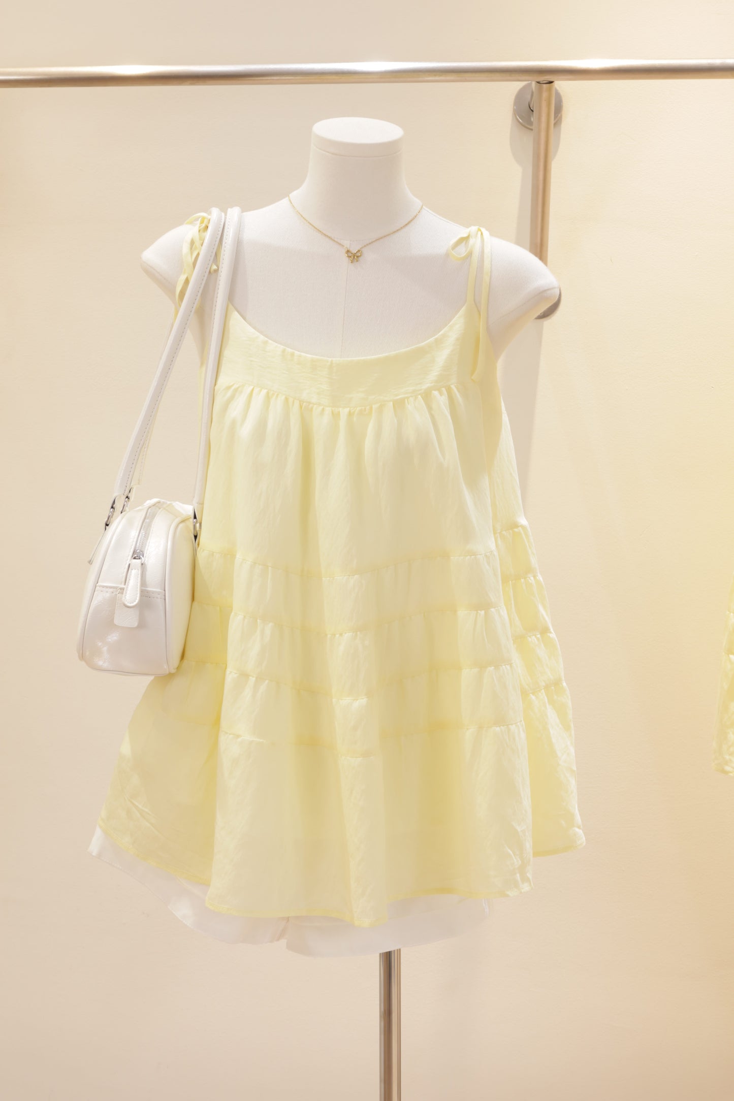 Tellow flowy tank top
