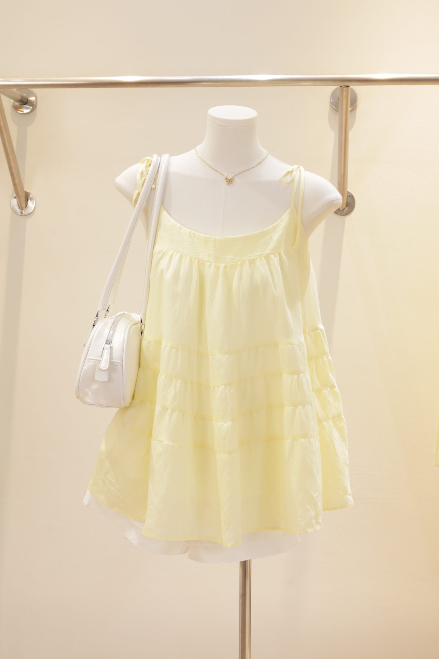 Tellow flowy tank top