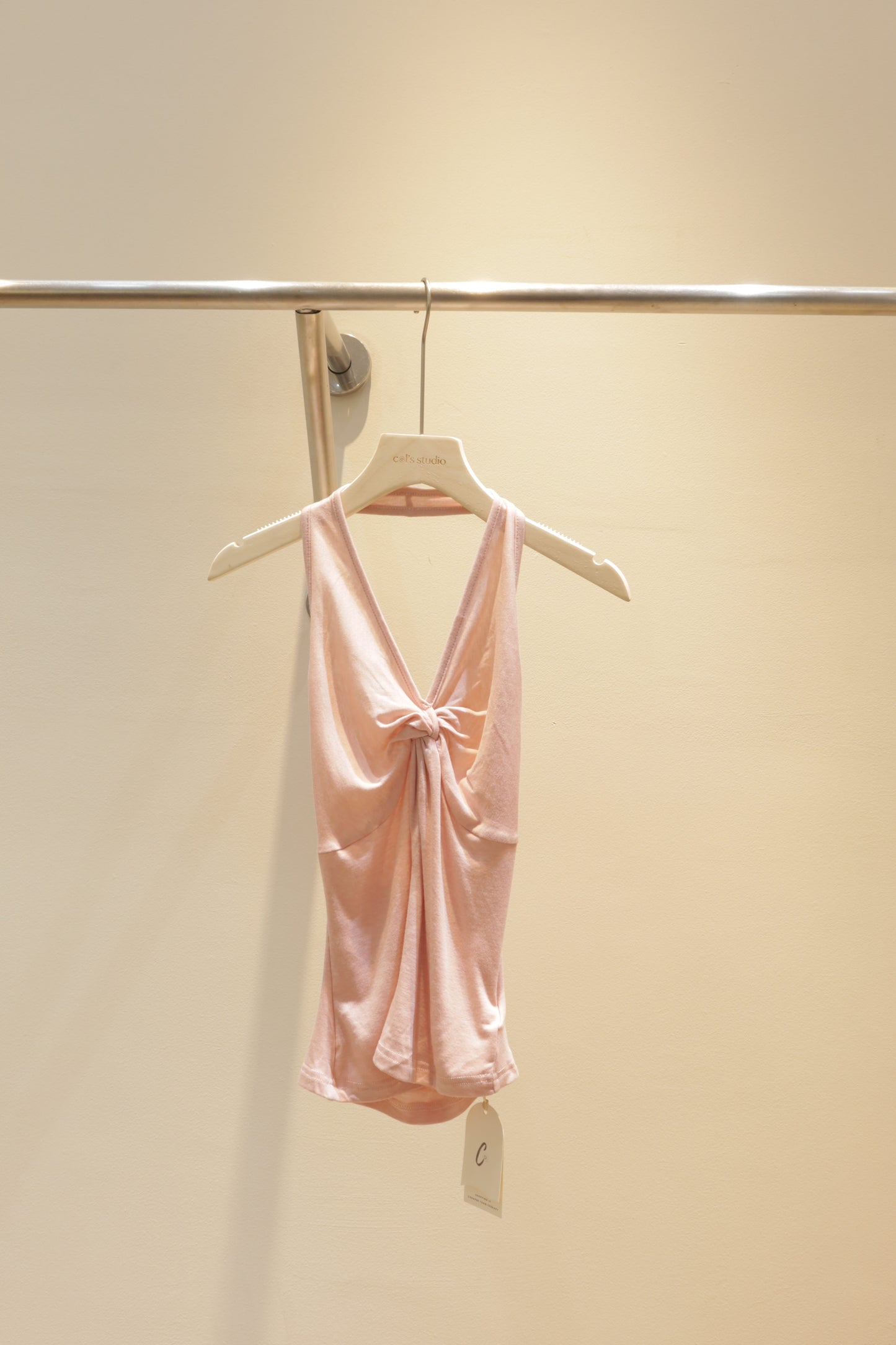 Pink halter top